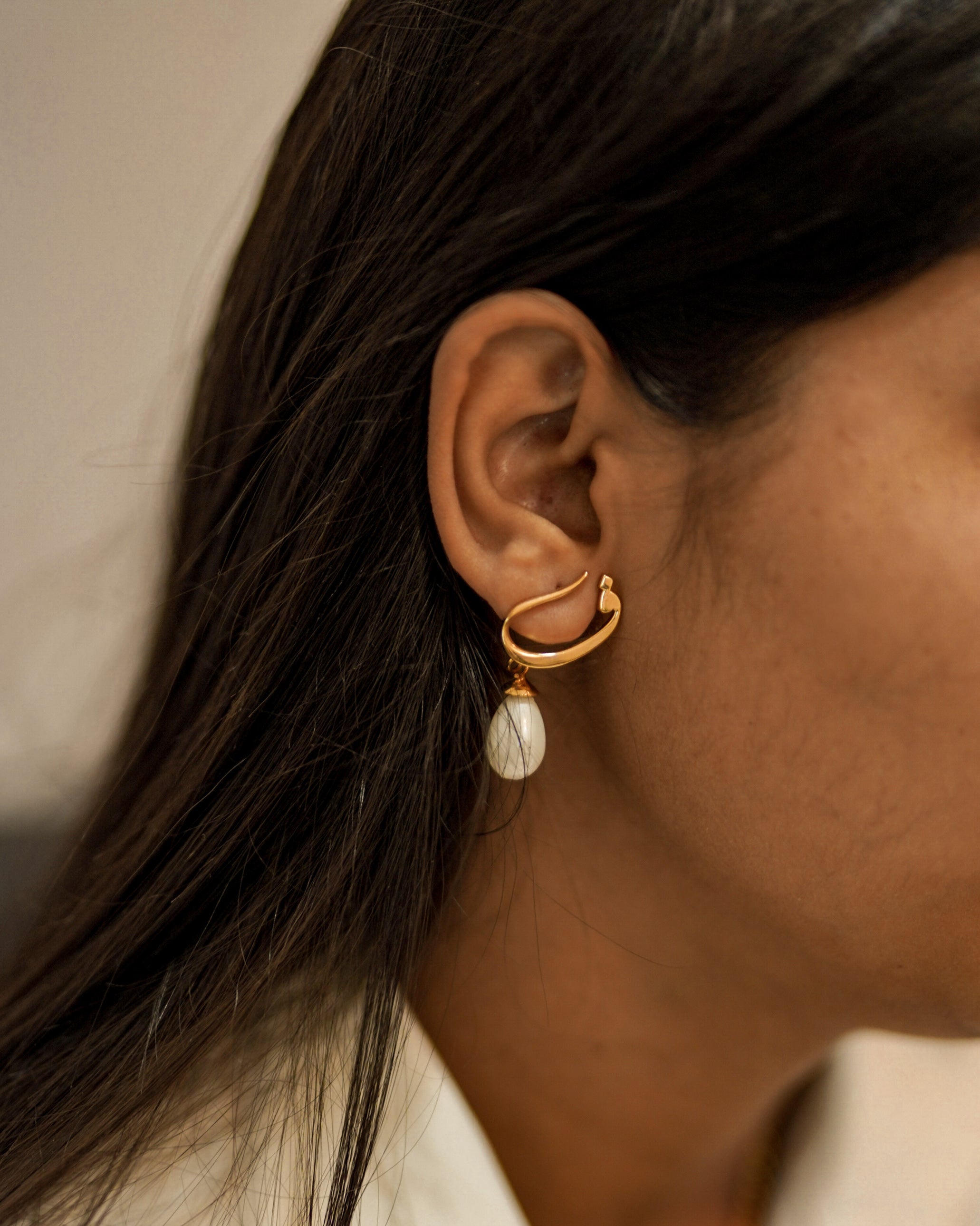 Calligraphed Arabic Letter Earrings