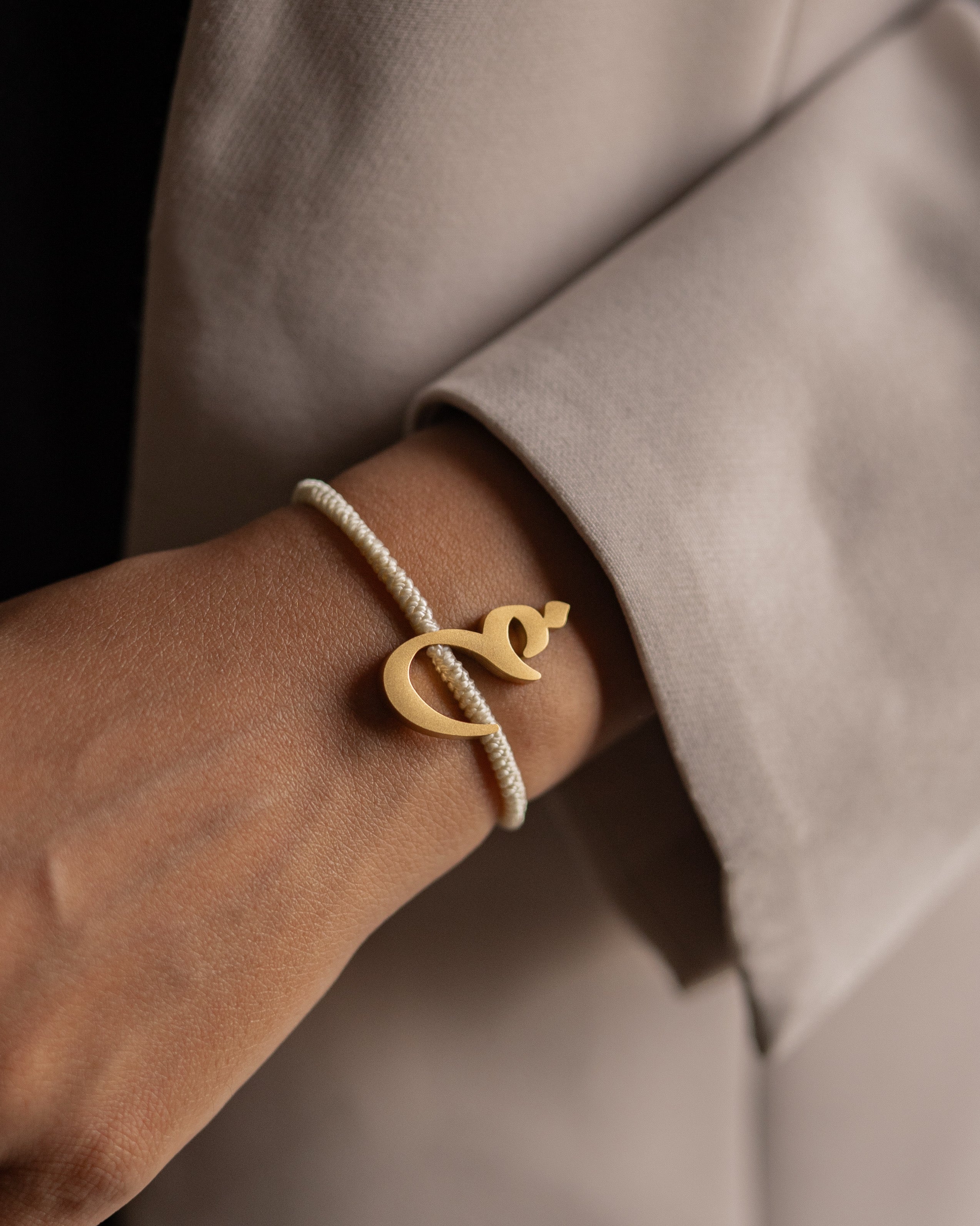 Arabic Initial Bracelet
