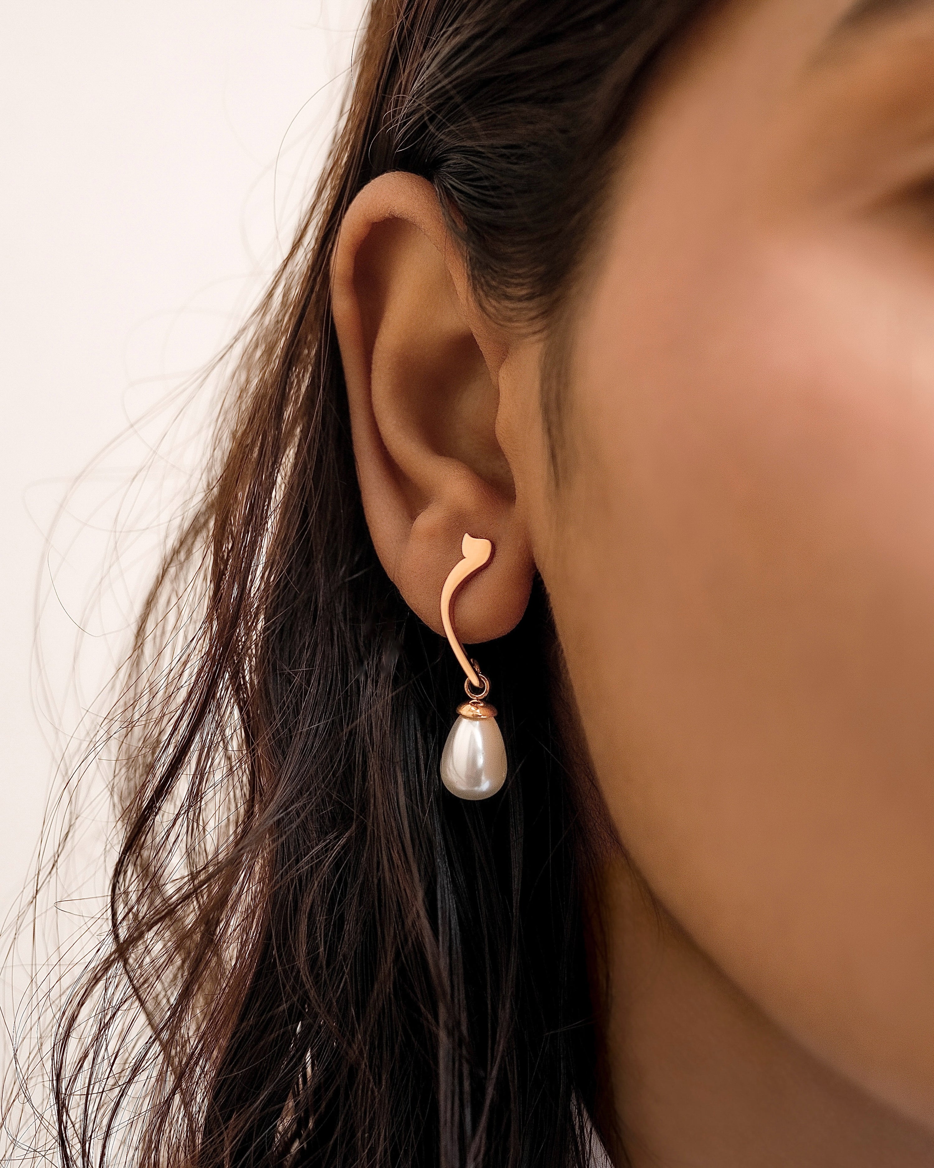 Calligraphed Initial Earrings م