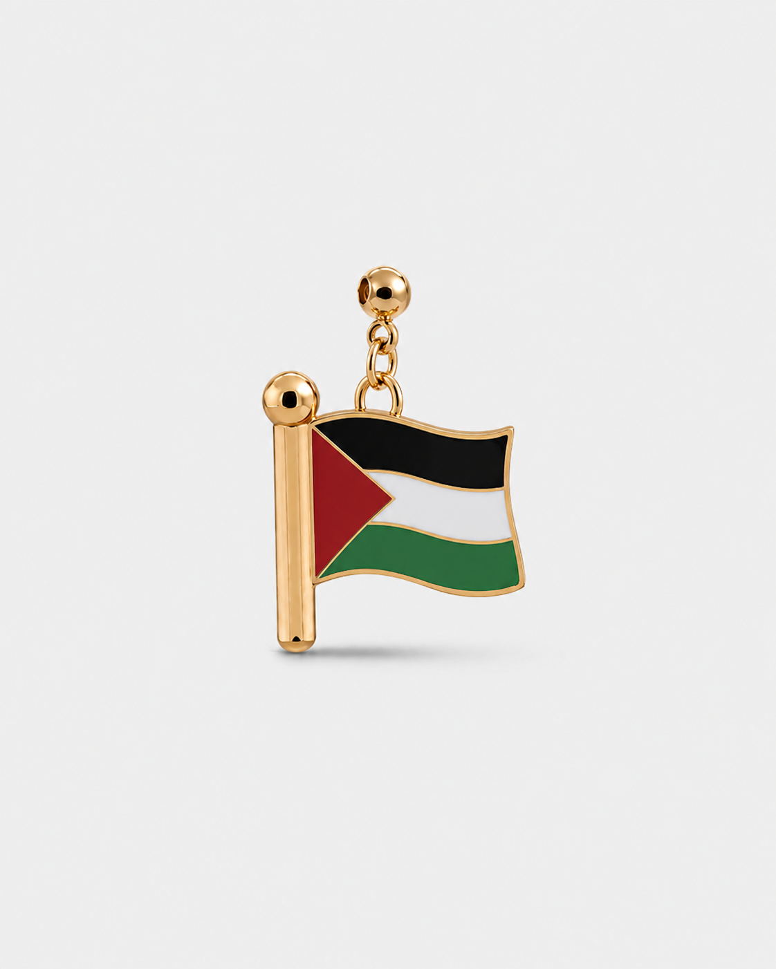 Charm flag Palestine (Golden)