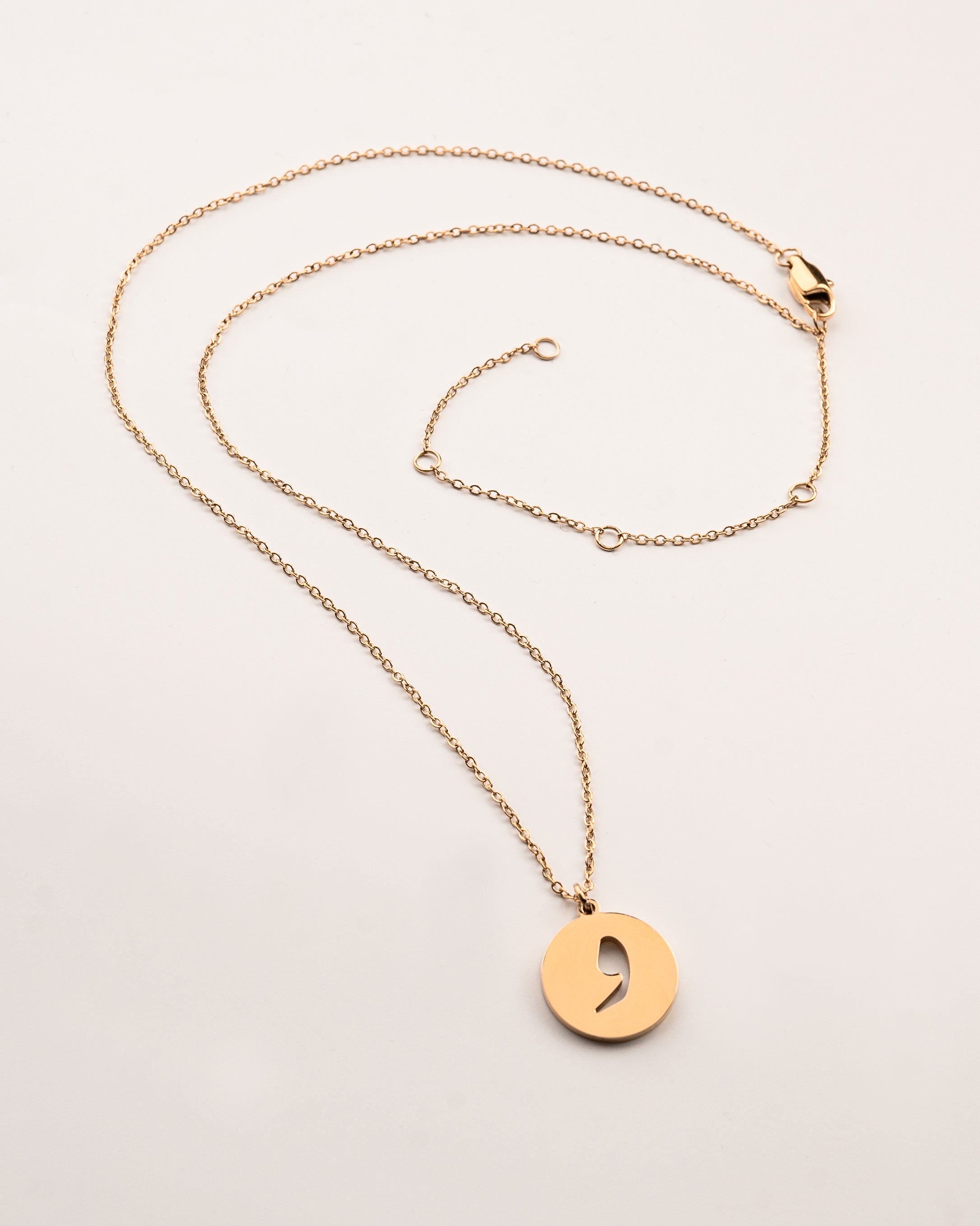 Arabic Letter Necklace ط