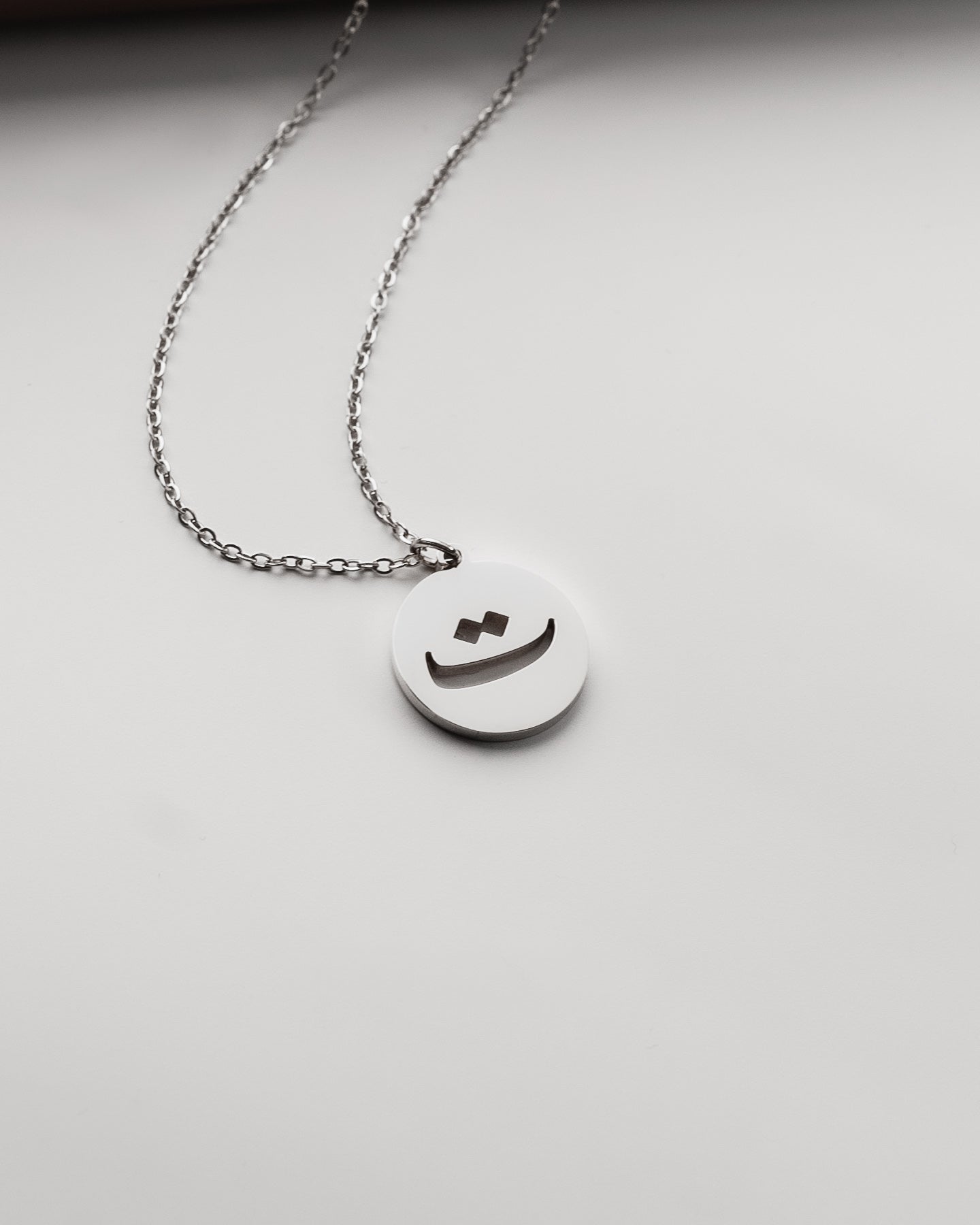 Initial Necklace (Silver) ت