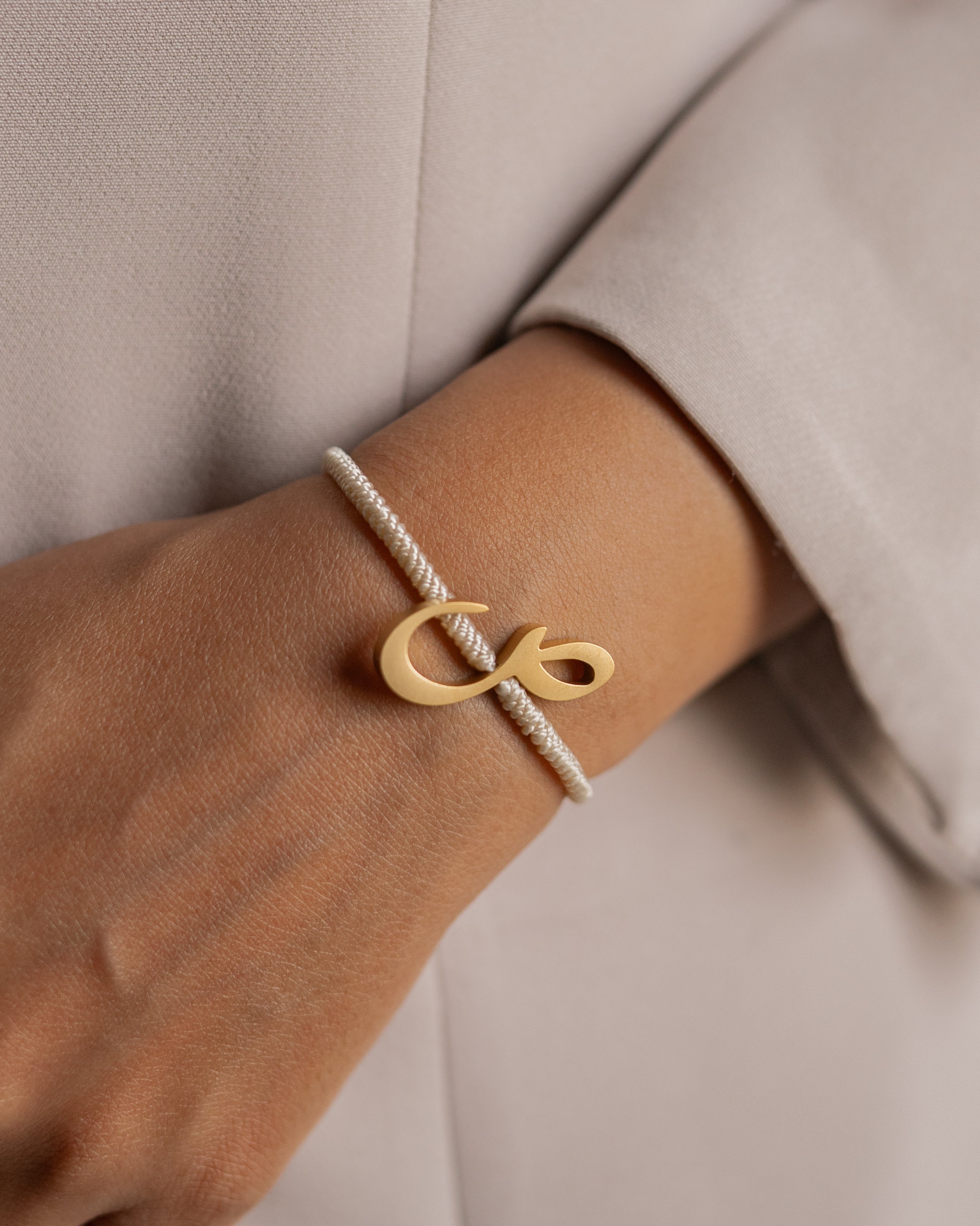 Arabic Initial Bracelet