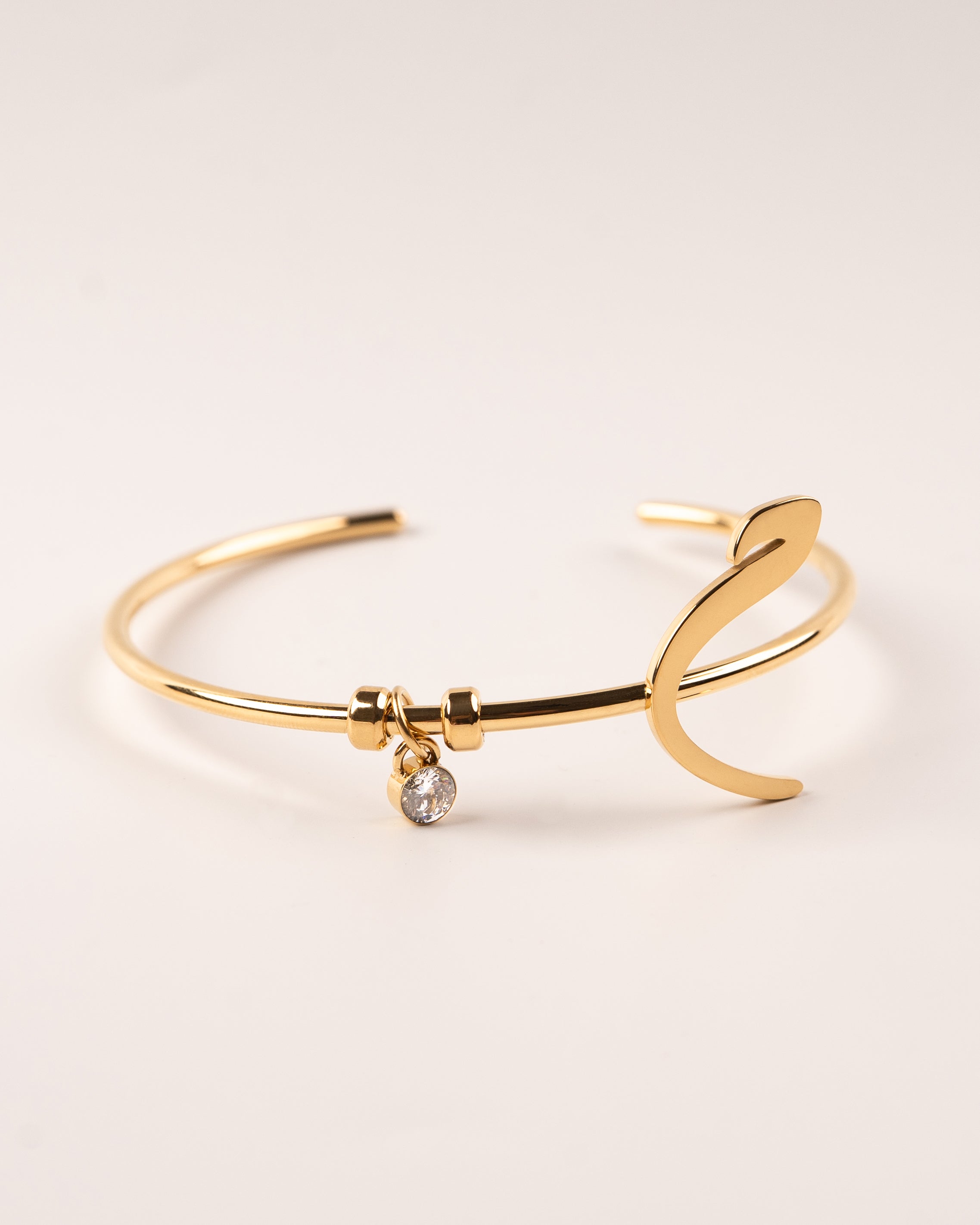 Calligraphed Initial Bracelet ح