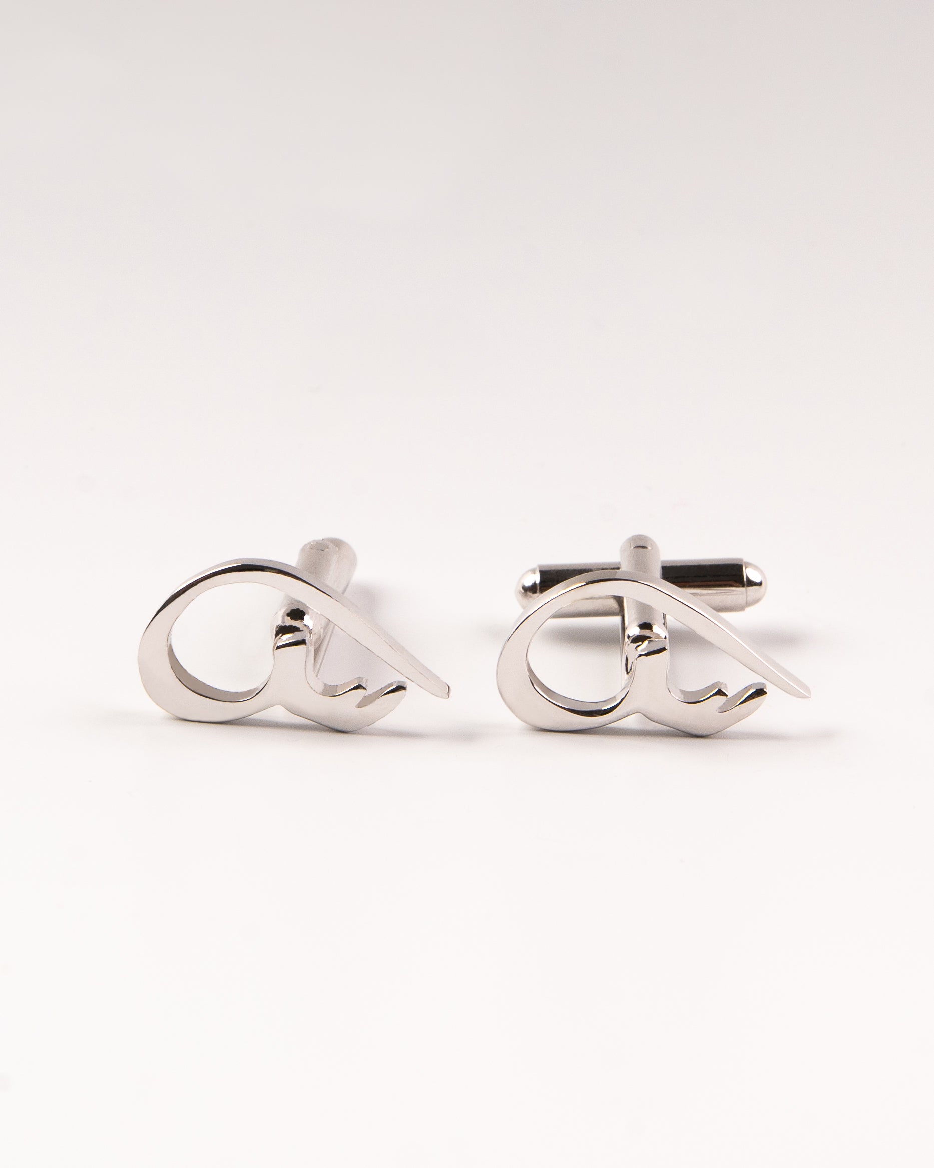 Calligraphed Arabic Initial Cufflinks