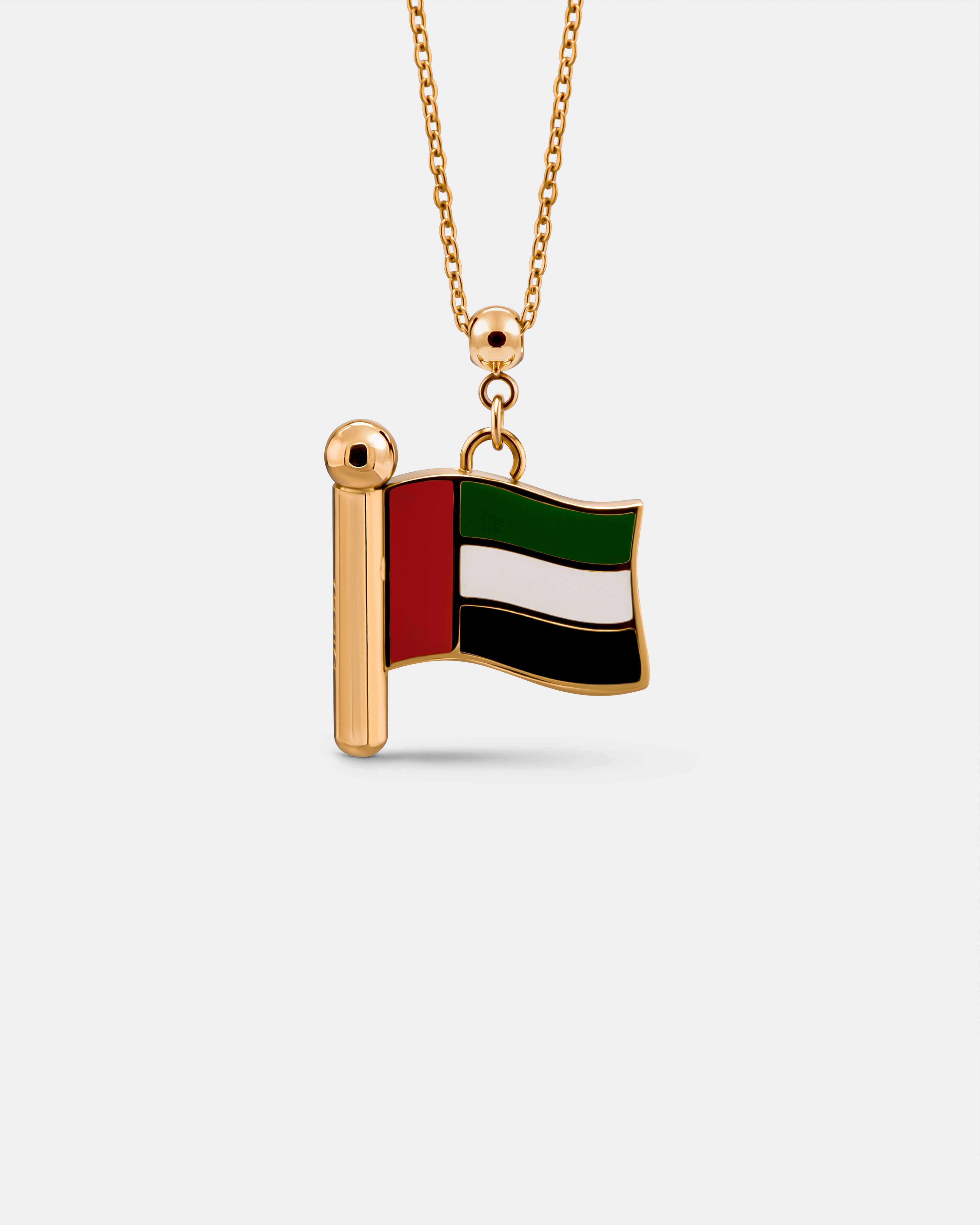 Charm Flag UAE (Golden)