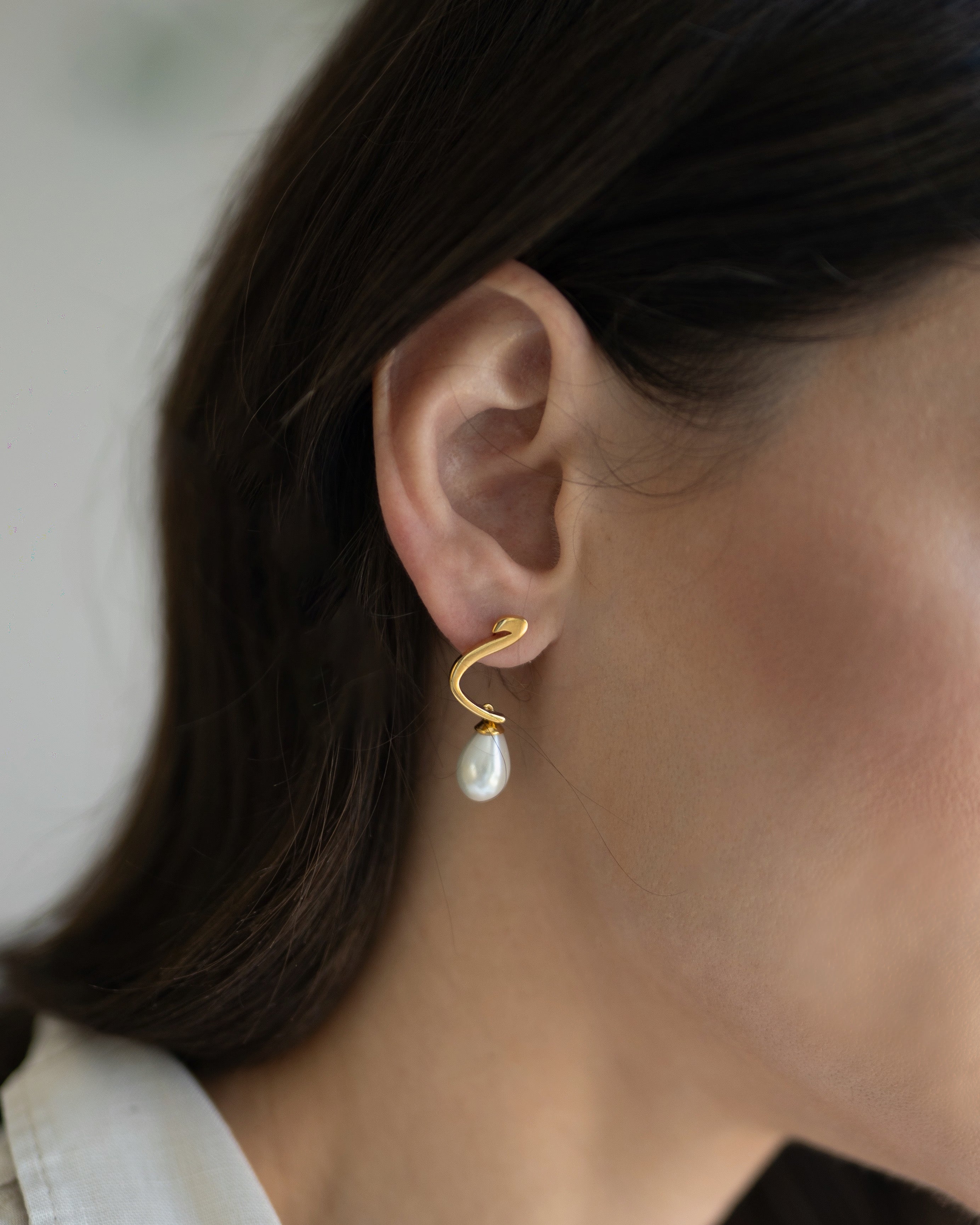 Calligraphed Arabic Letter Earrings