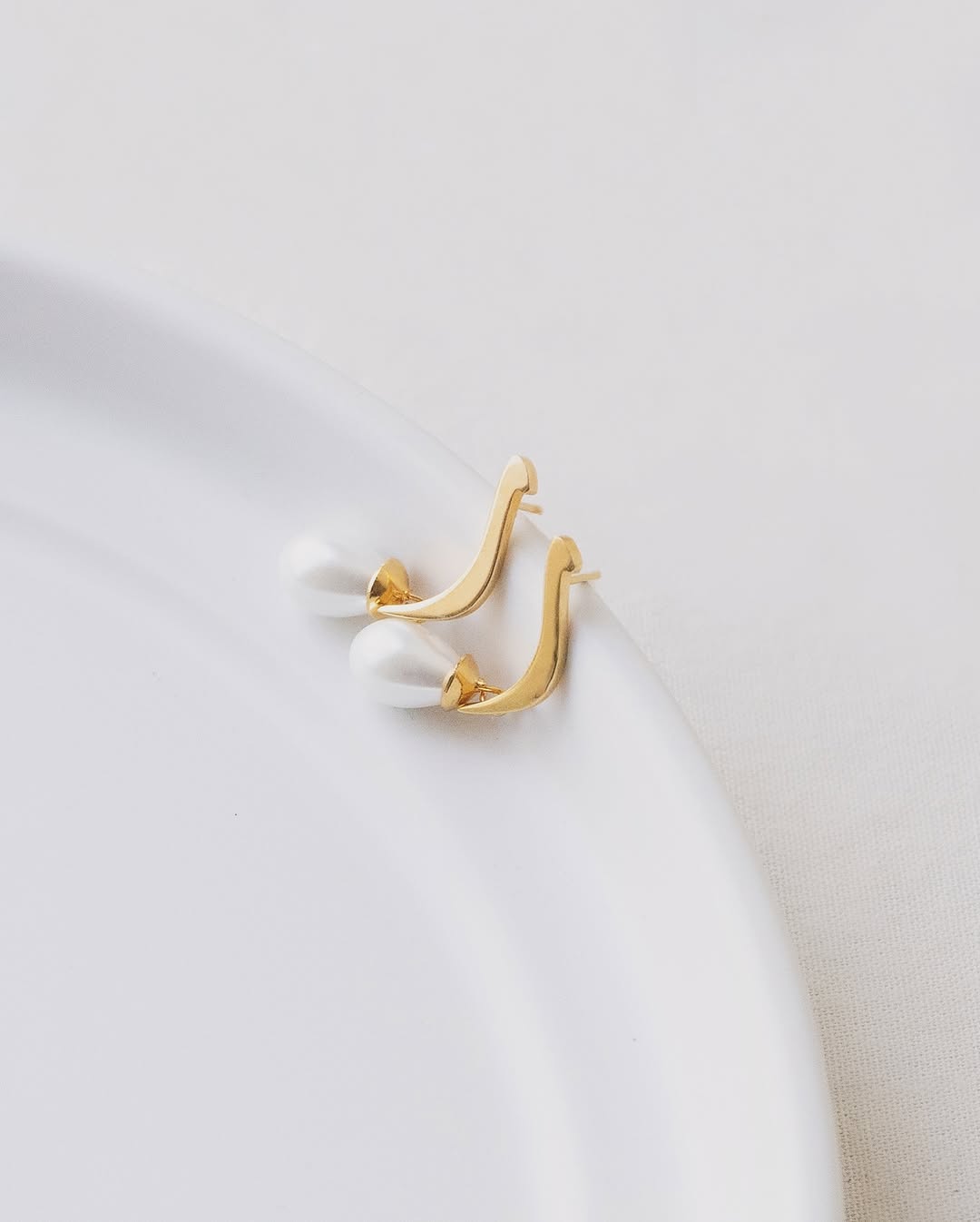 Calligraphed Arabic Initial Earrings