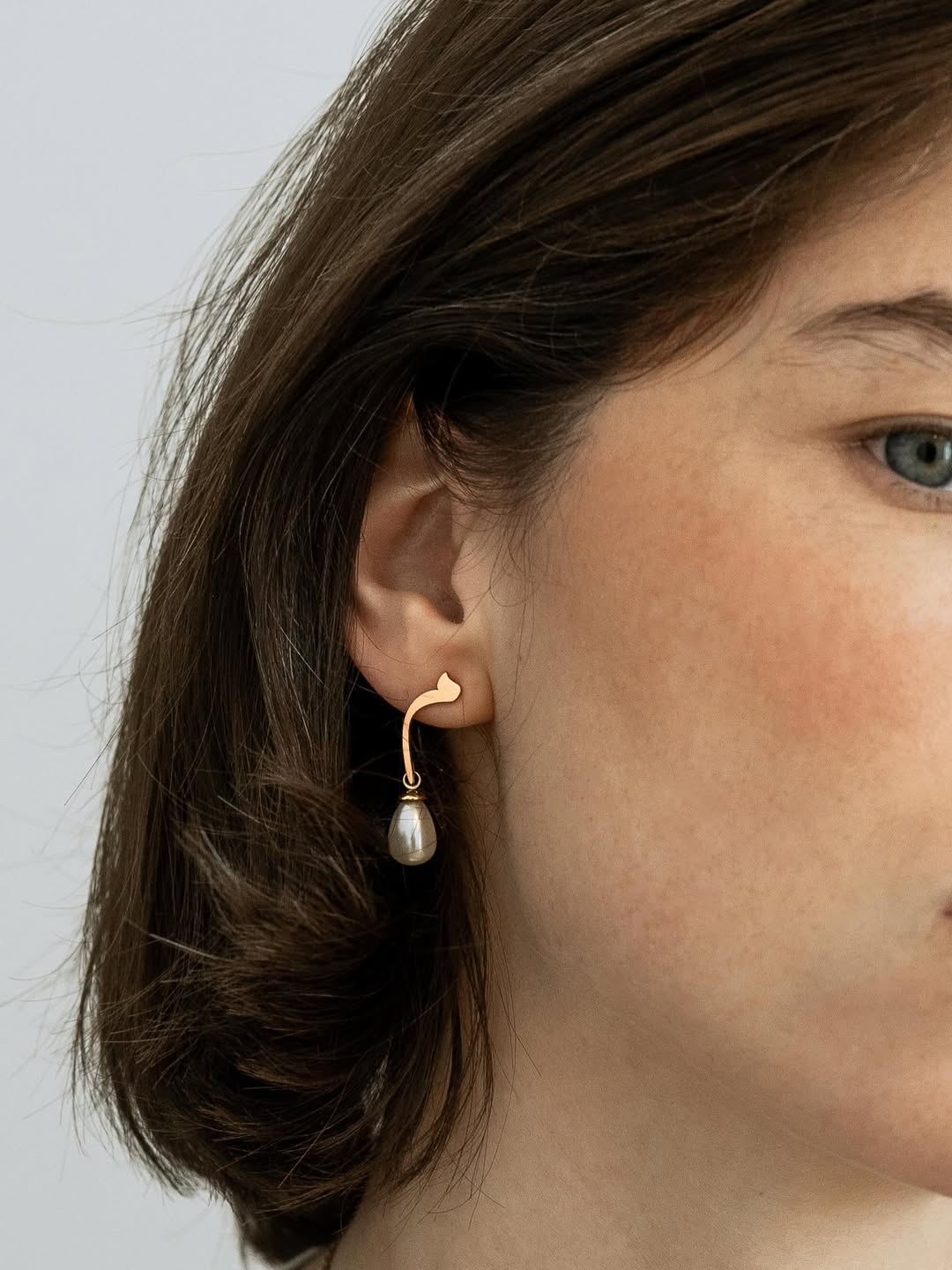 Calligraphed Initial Earrings م