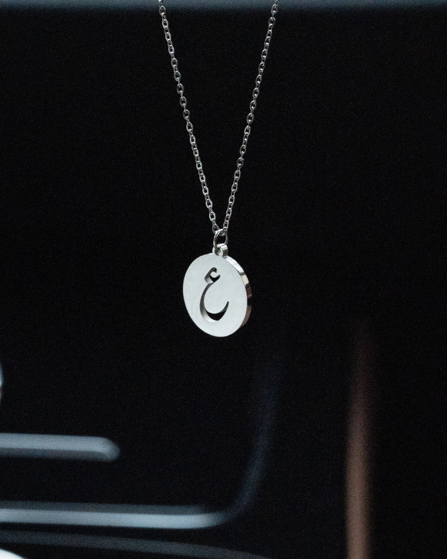 Initial Necklace (Silver) د
