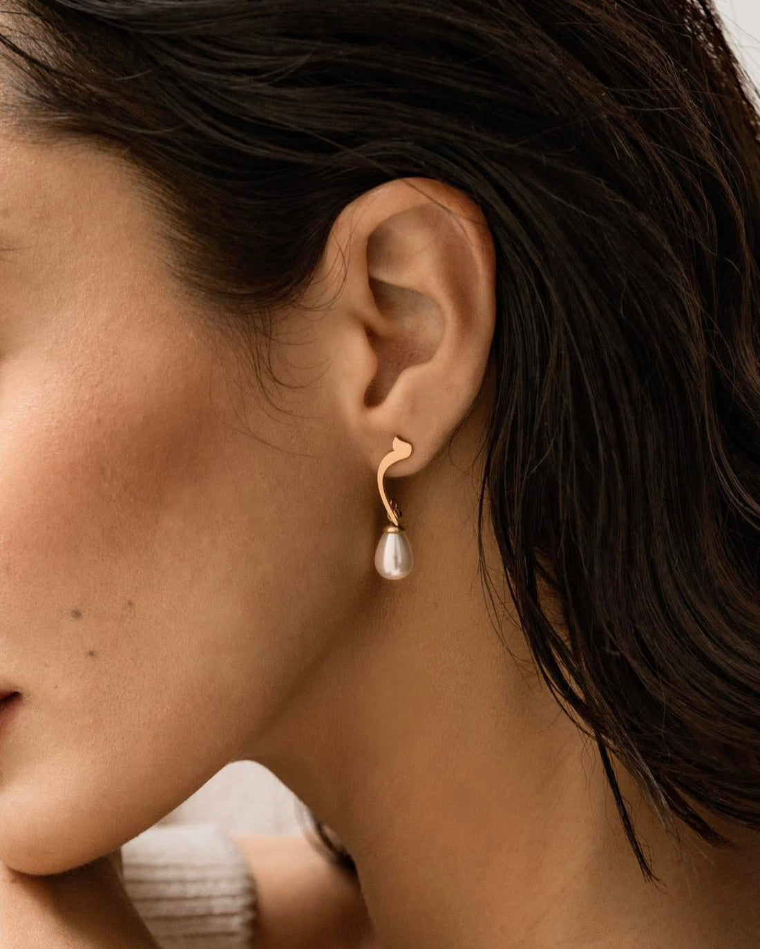 Calligraphed Initial Earrings م