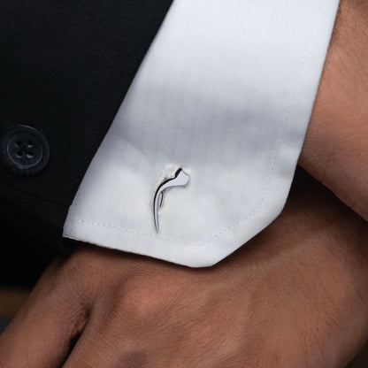 Calligraphed Arabic Initial Cufflinks
