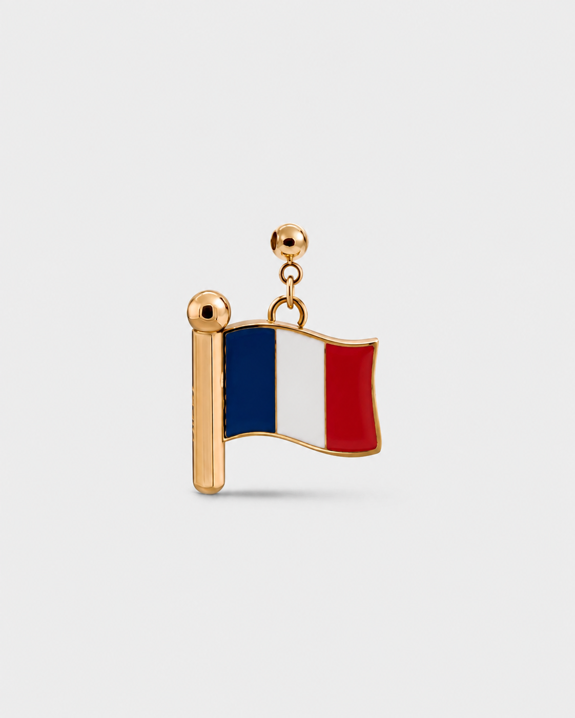 Charm flag France (Golden)