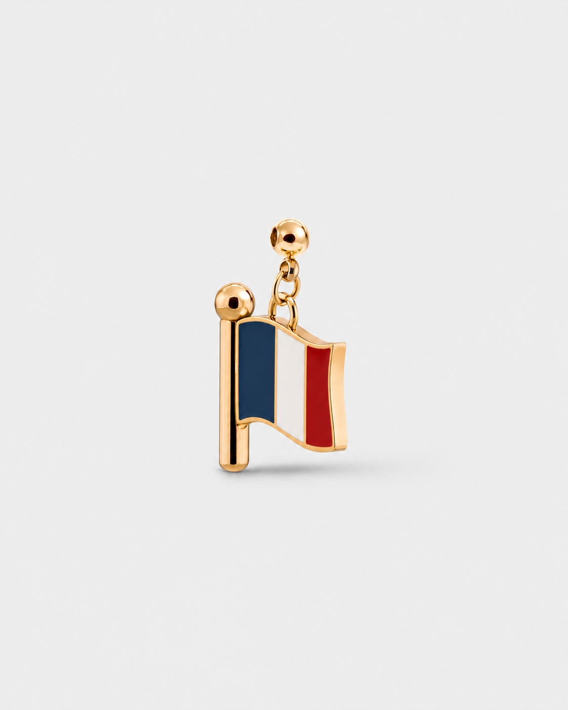Charm flag France (Golden)
