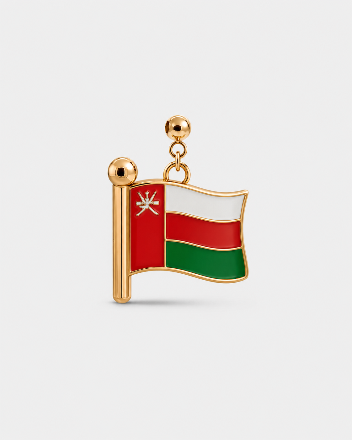Charm flag Oman (Golden)