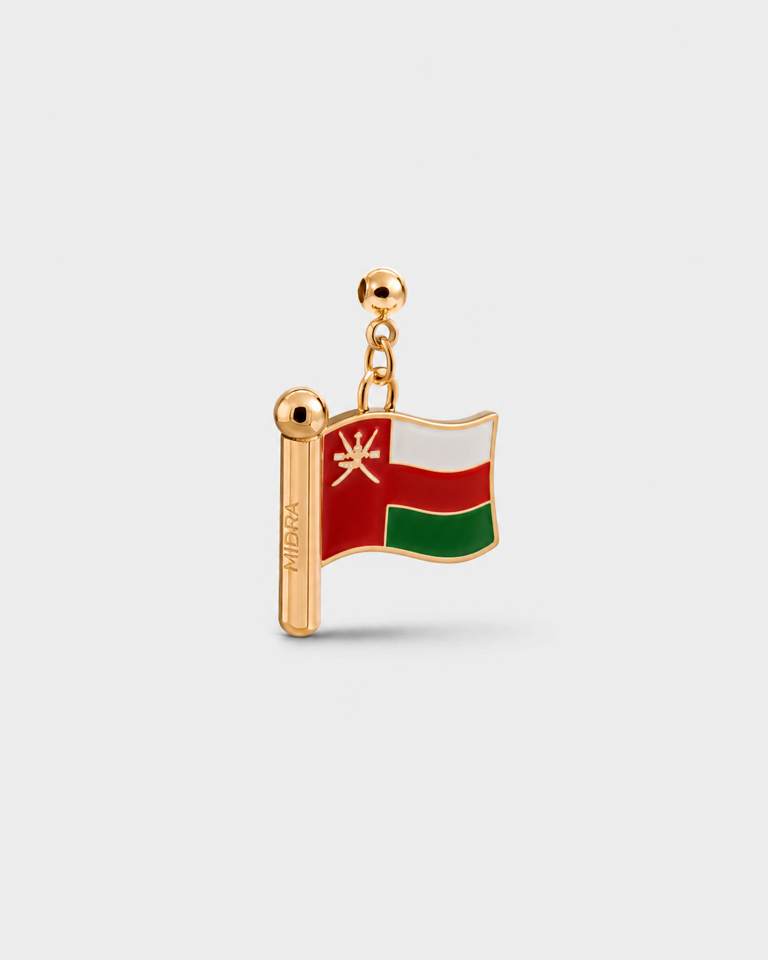 Charm flag Oman (Golden)