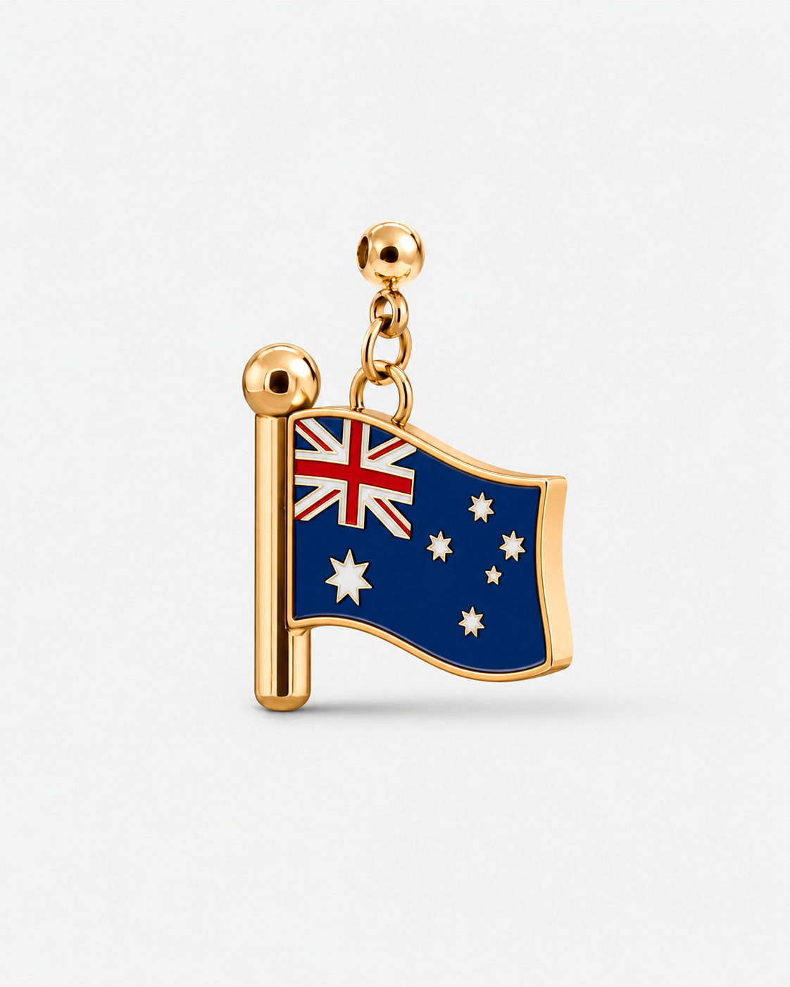 Charm flag Australia (Golden)