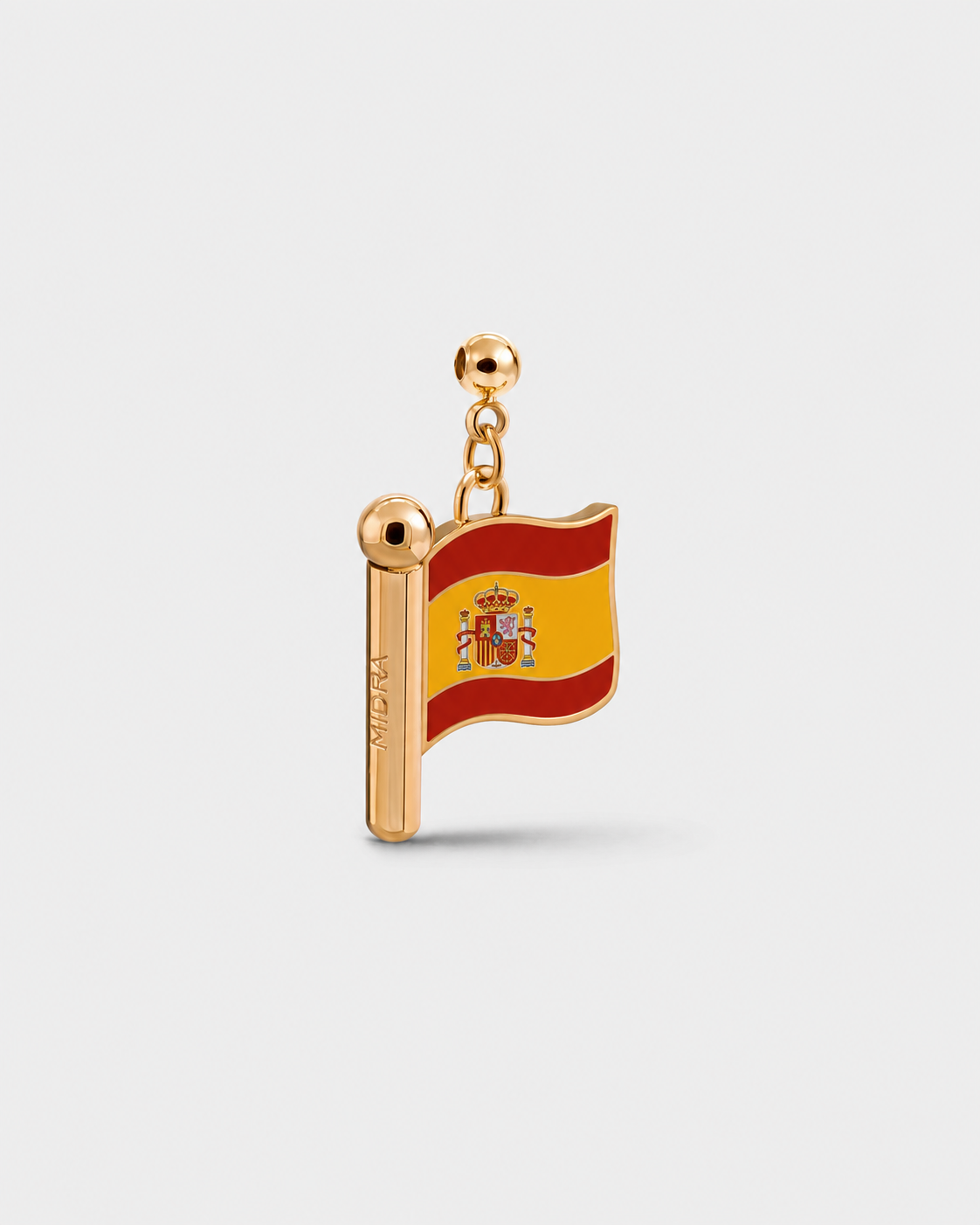 Charm flag Spain (Golden)