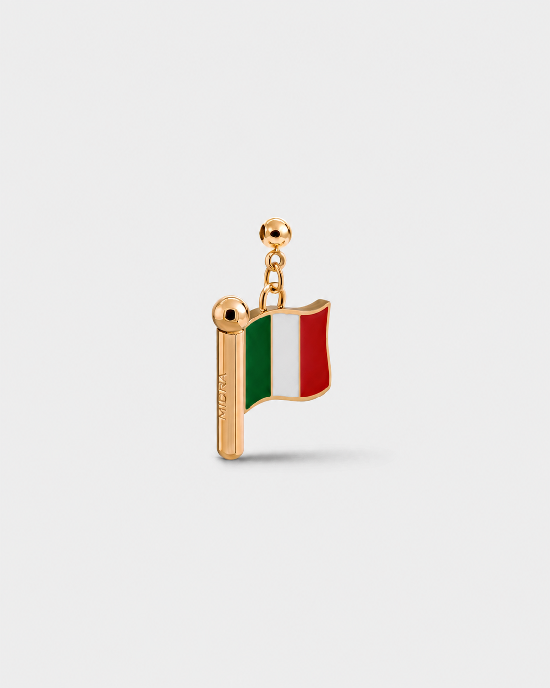 Charm flag Italy (Golden)