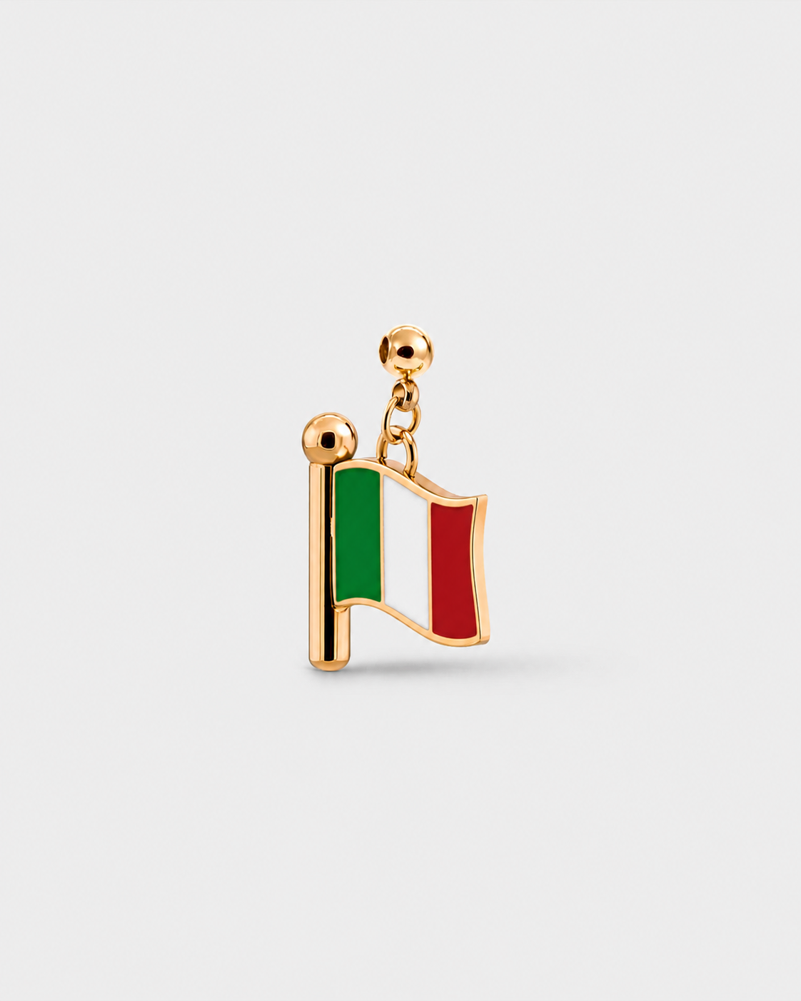 Charm flag Italy (Golden)
