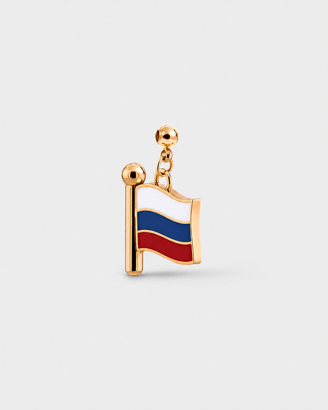 Charm flag Russia (Golden)