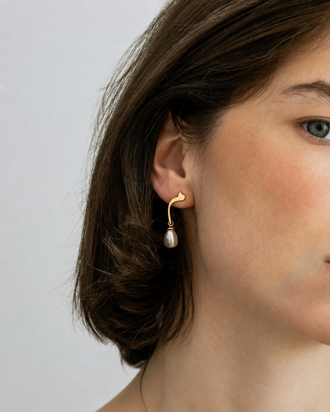 Calligraphed Initial Earrings م