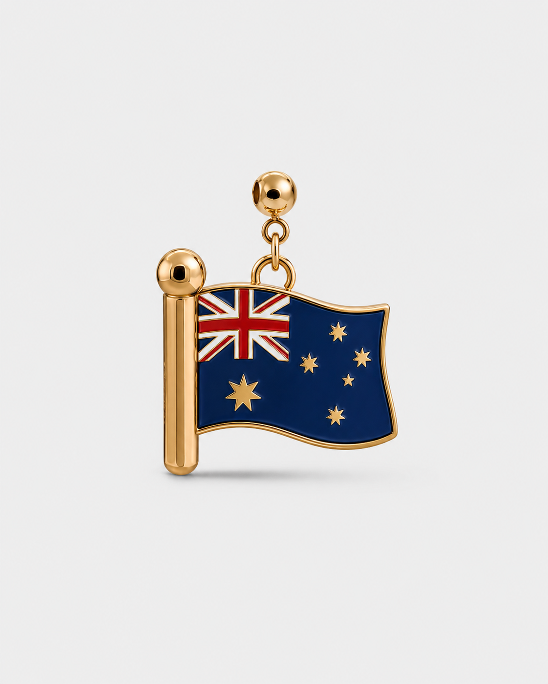Charm flag Australia (Golden)