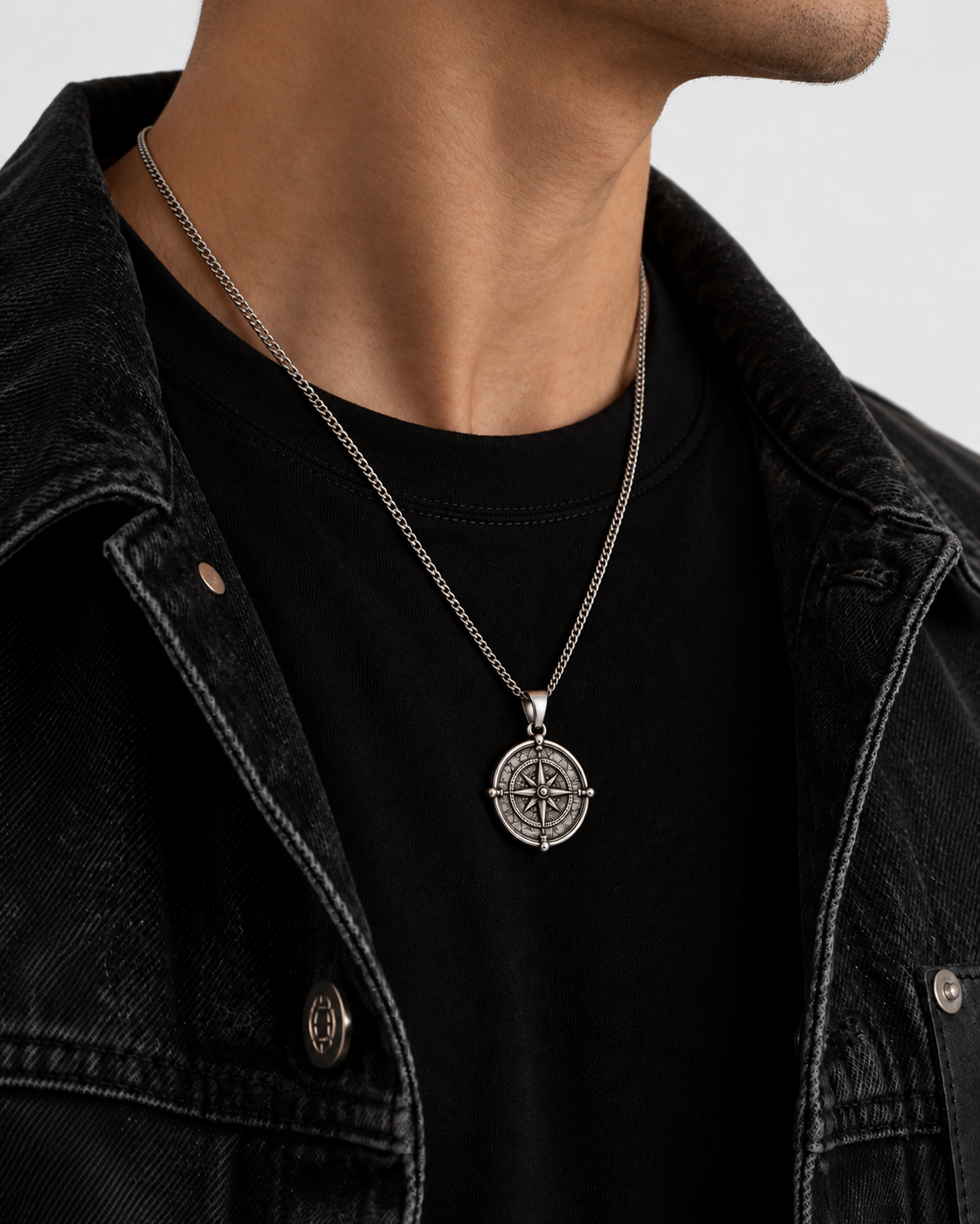Compass Map Necklace