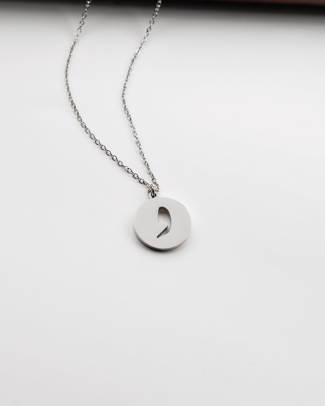 Initial Necklace (Silver) و