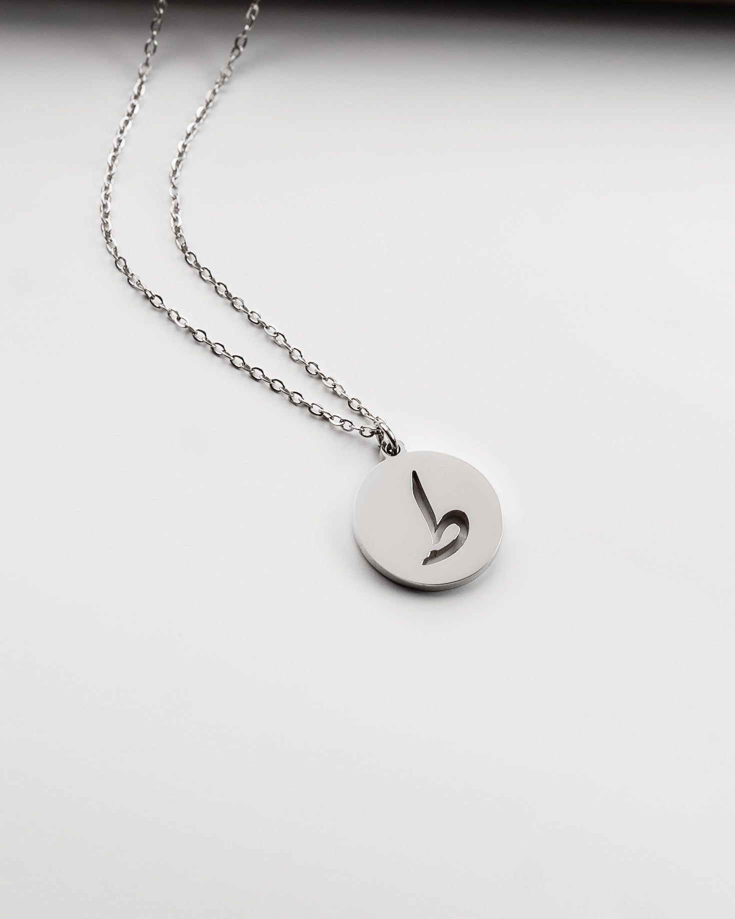 Initial Necklace (Silver) ط