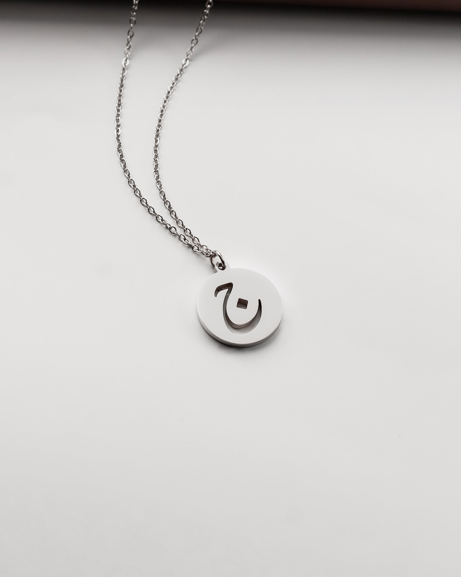 Initial Necklace (Silver) ج