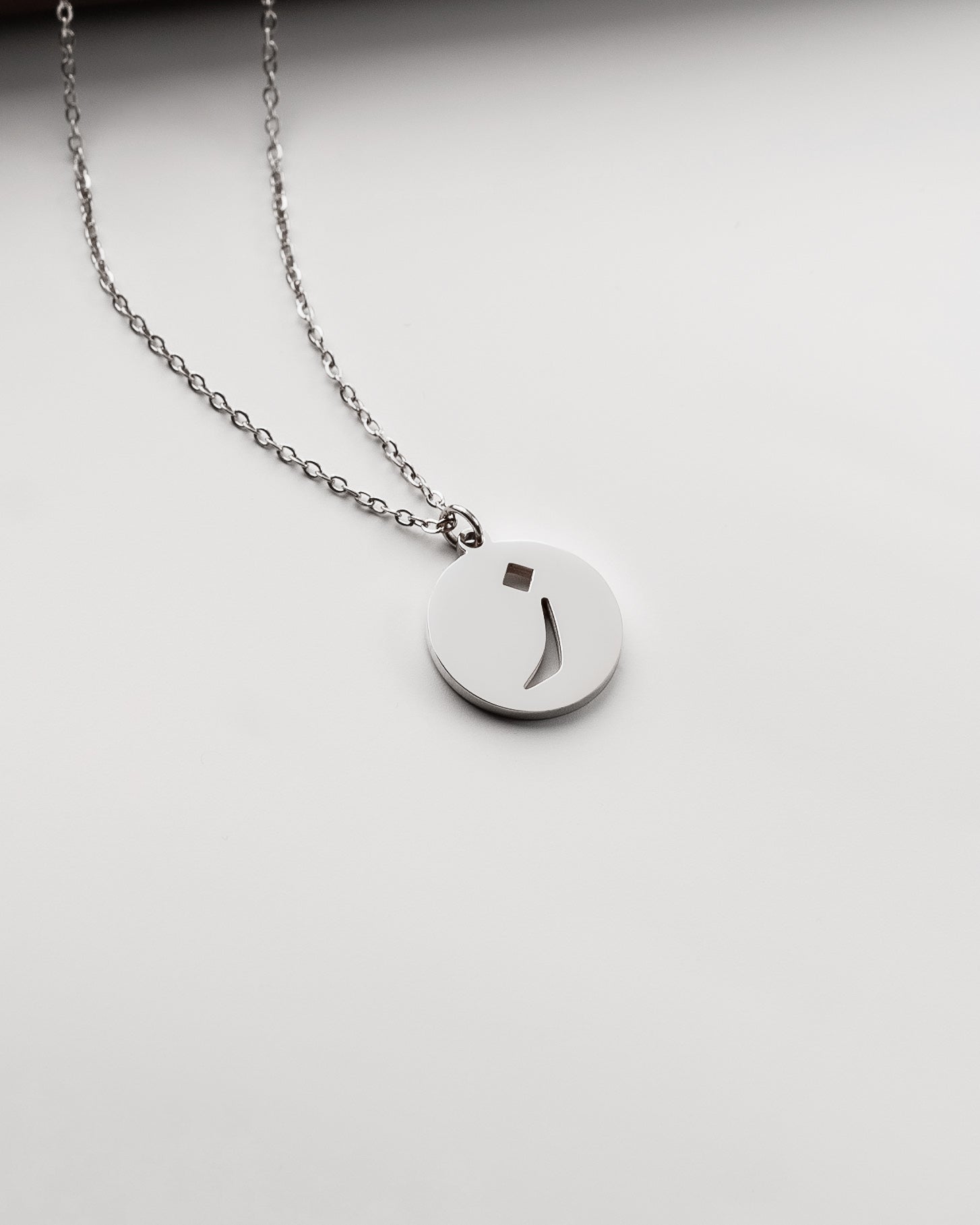 Initial Necklace (Silver) ز