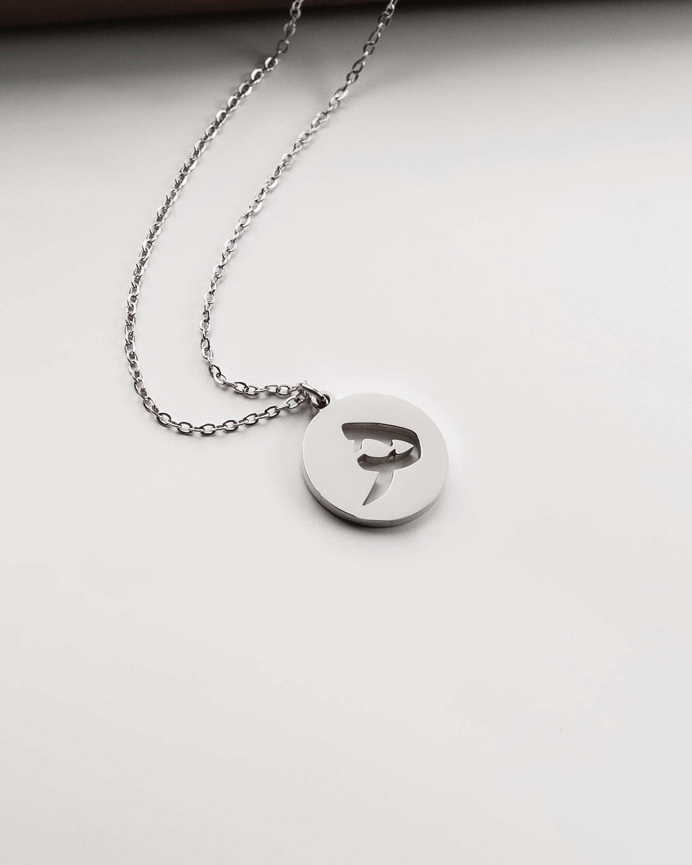 Initial Necklace (Silver) ھ
