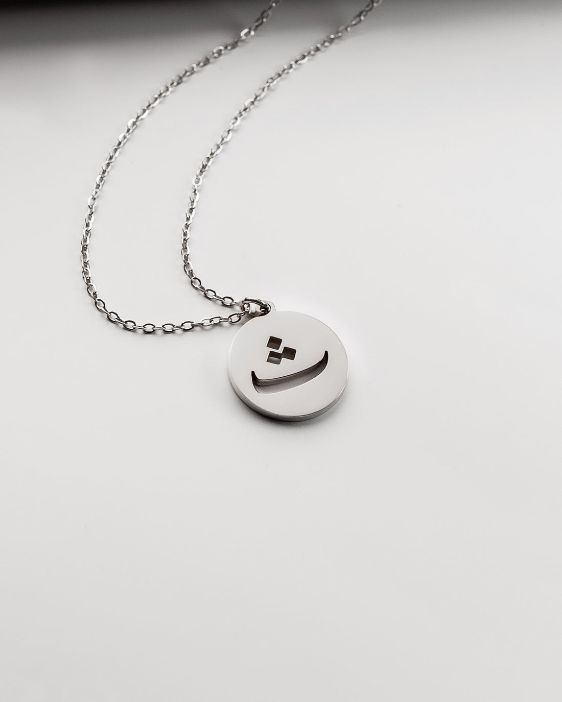 Initial Necklace (Silver) ث