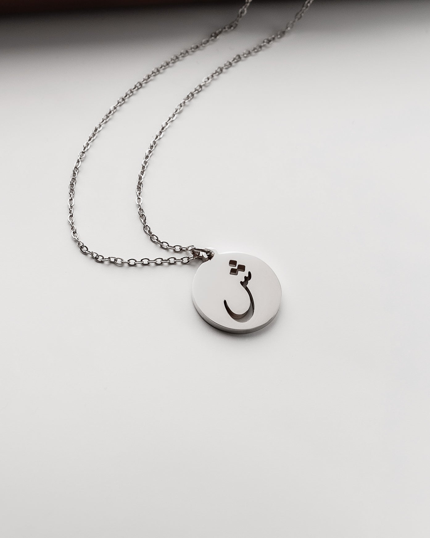 Initial Necklace (Silver) ش