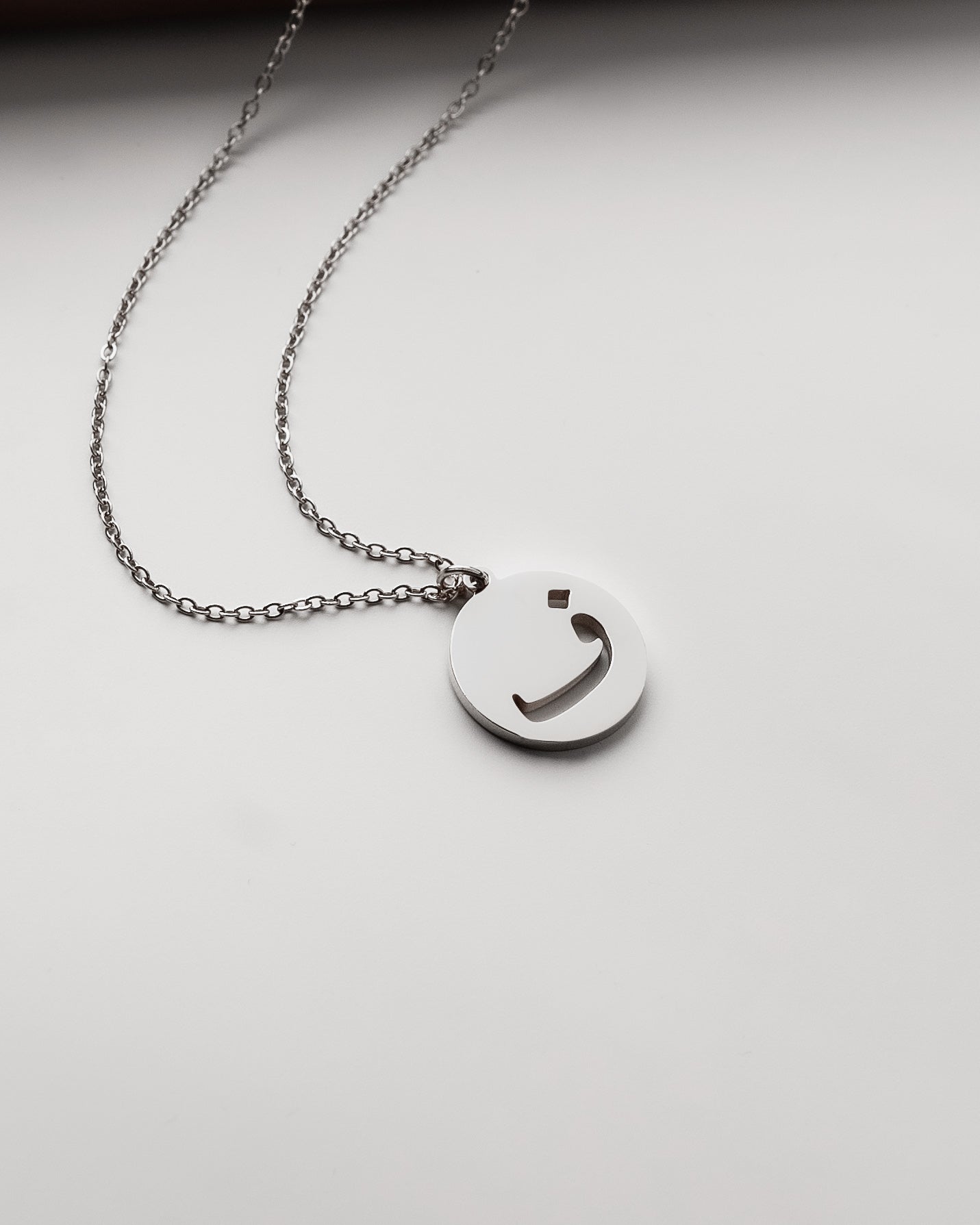 Initial Necklace (Silver) ف