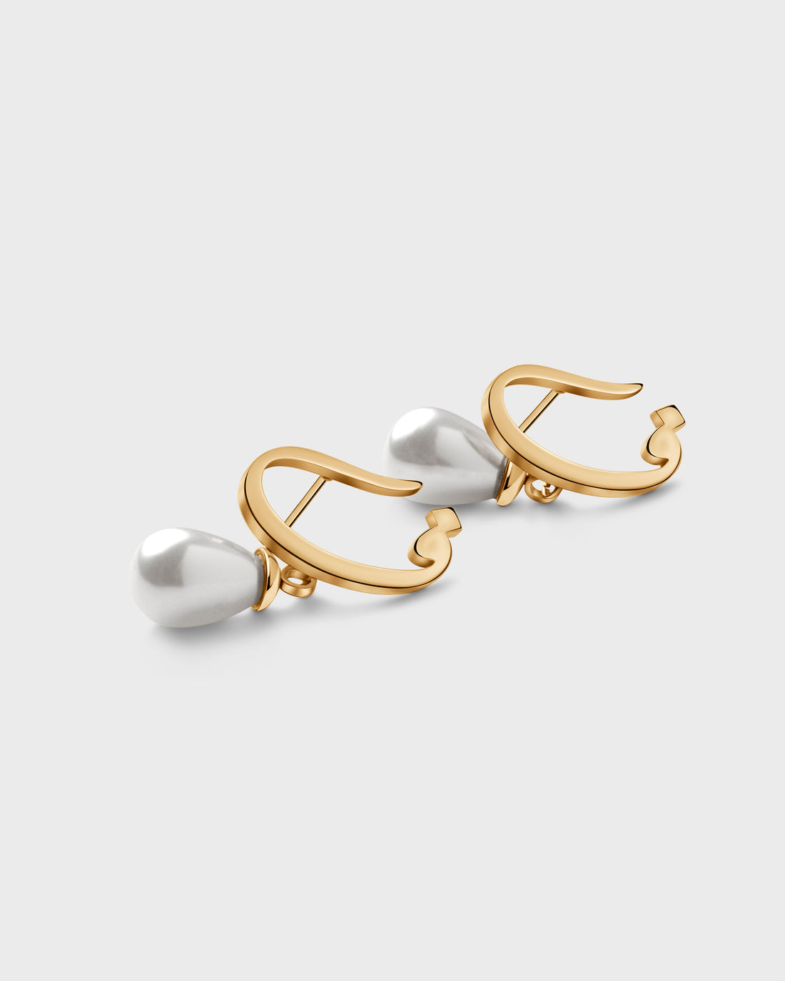 Calligraphed Letter Earrings ف