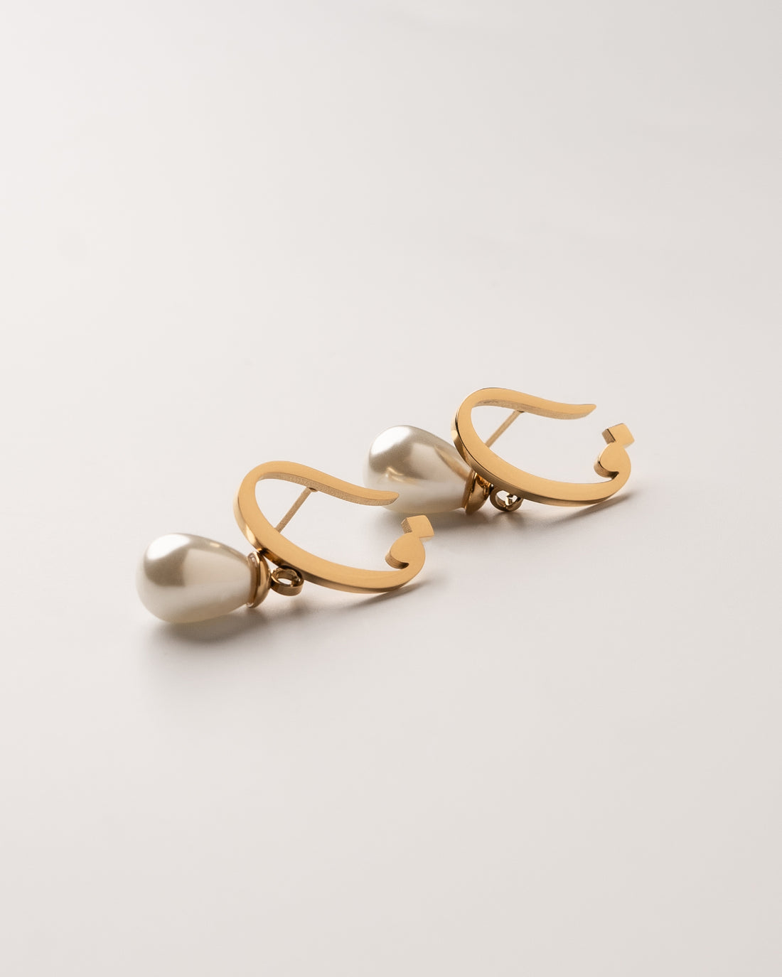 Calligraphed Letter Earrings ف