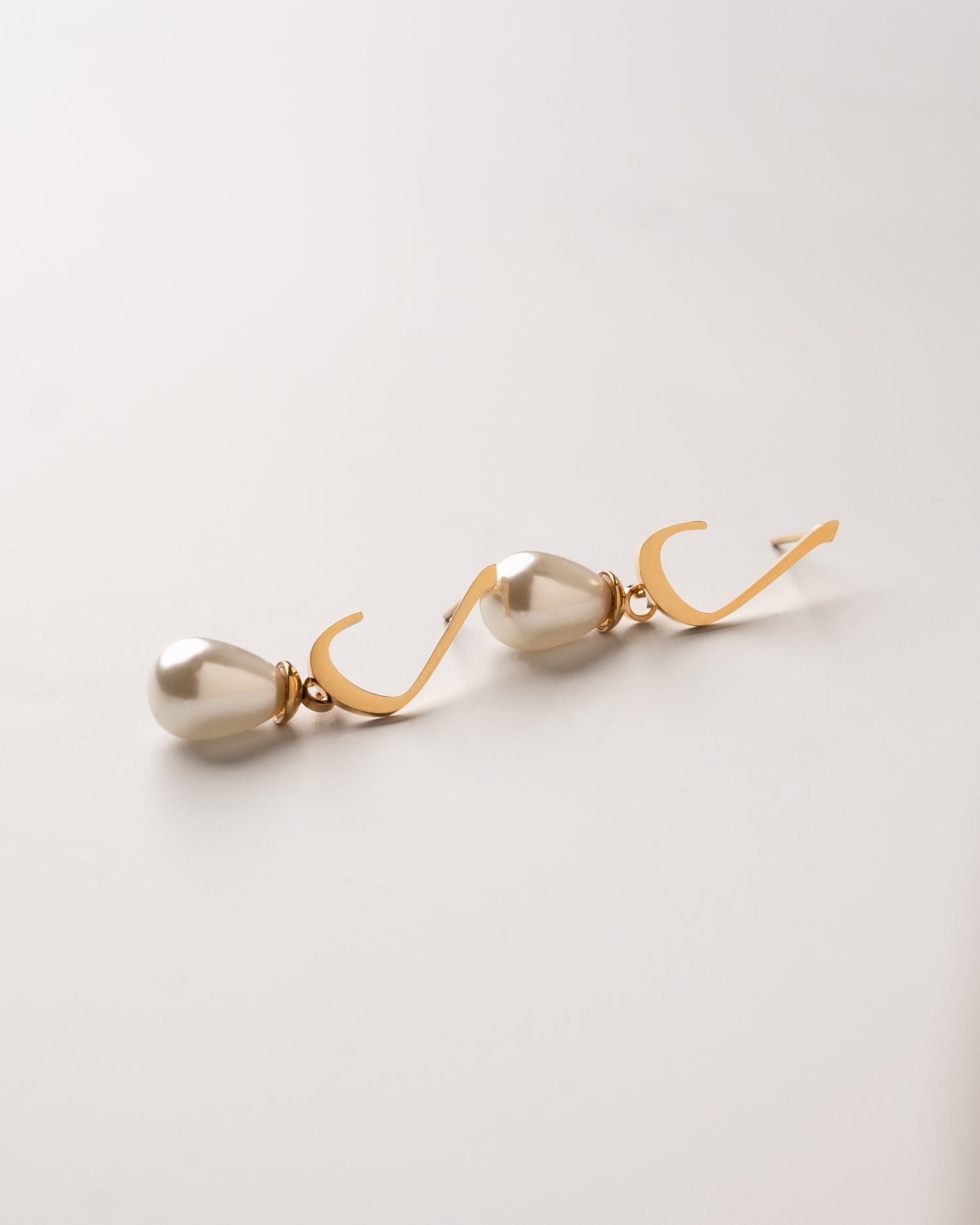 Calligraphed Letter Earrings ل