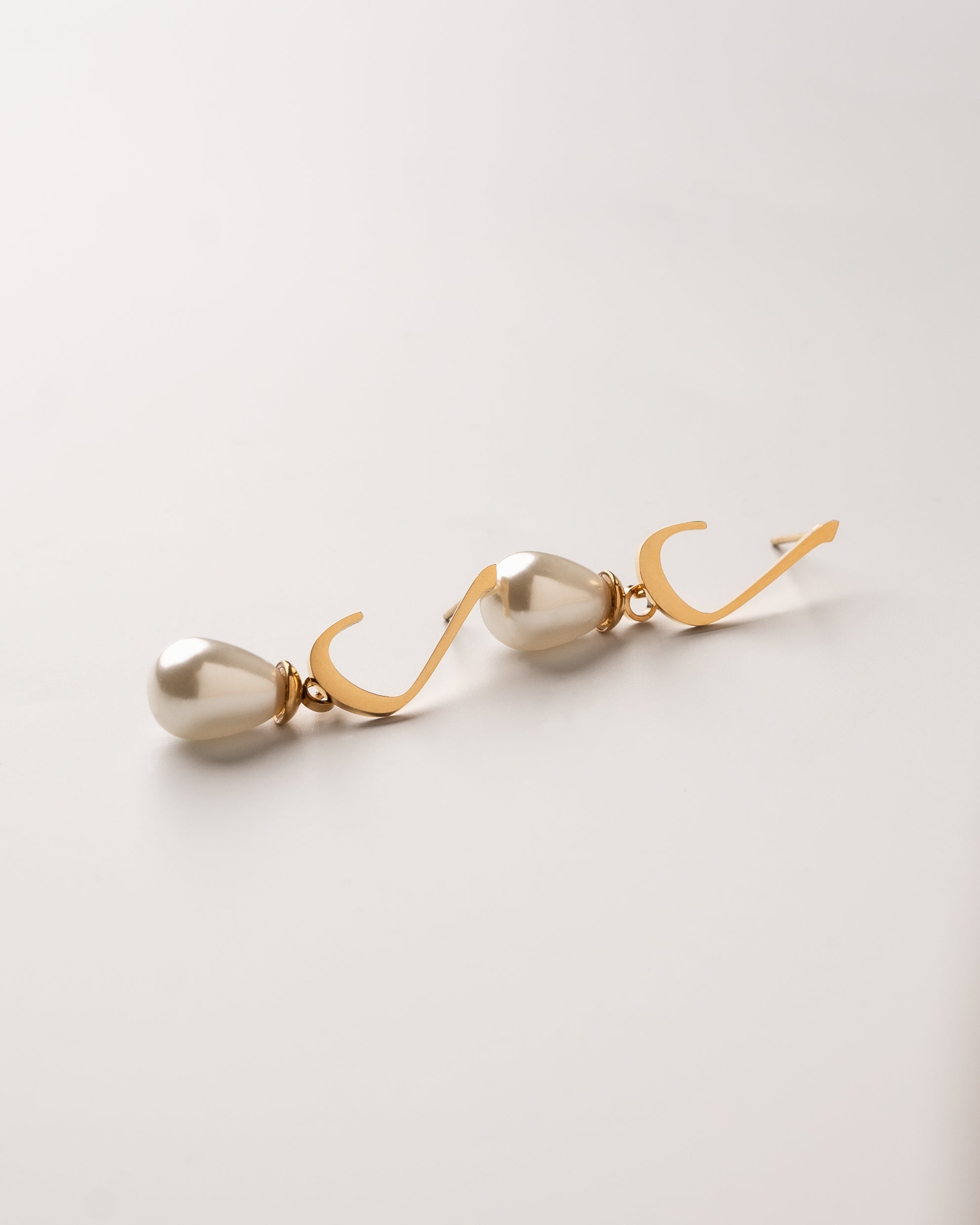 Calligraphed Letter Earrings ل