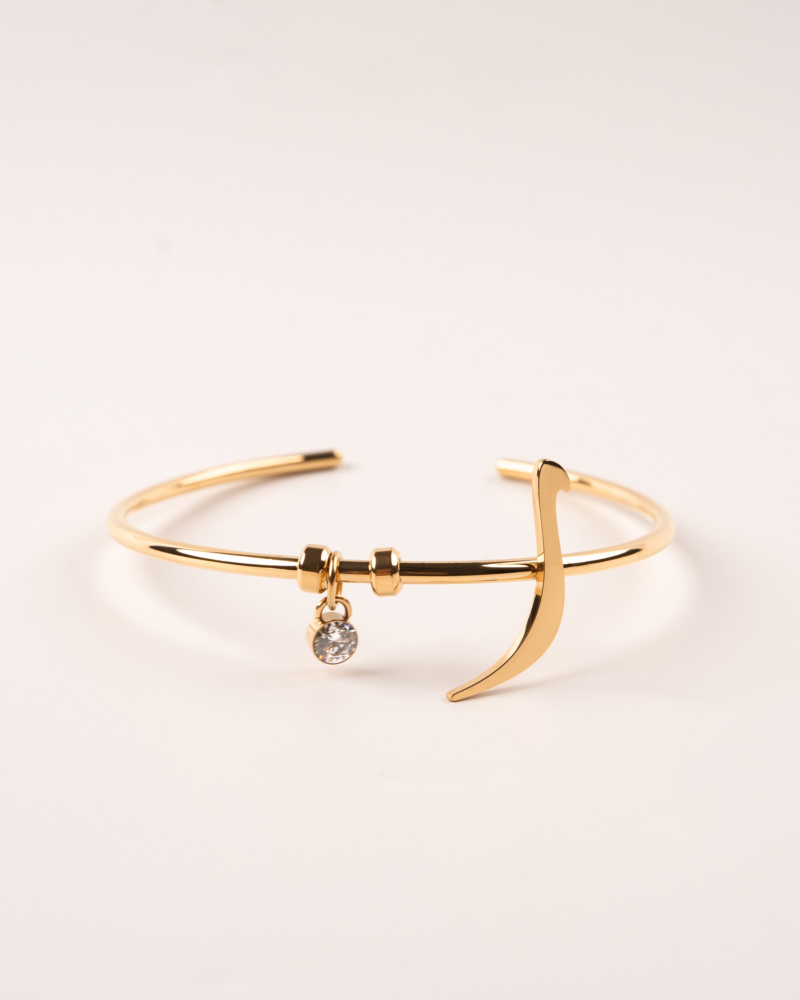 Calligraphed Initial Bracelet ر