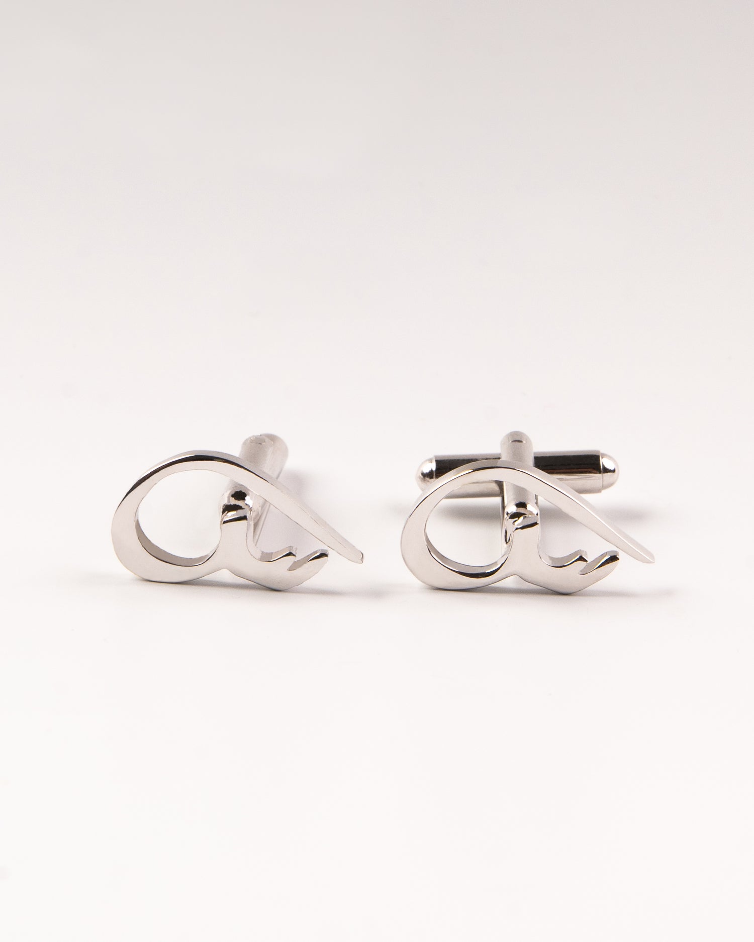 Calligraphed Arabic Initial Cufflinks