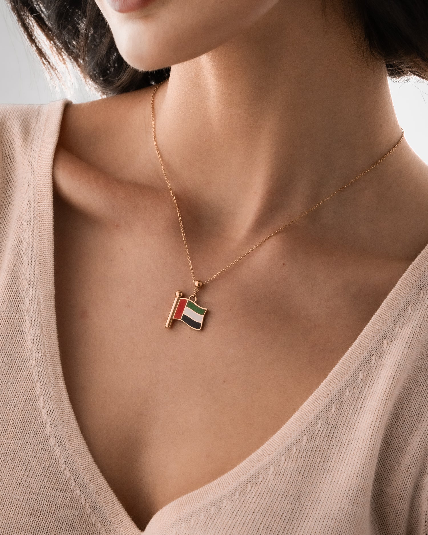 Charm flag UAE (Golden)