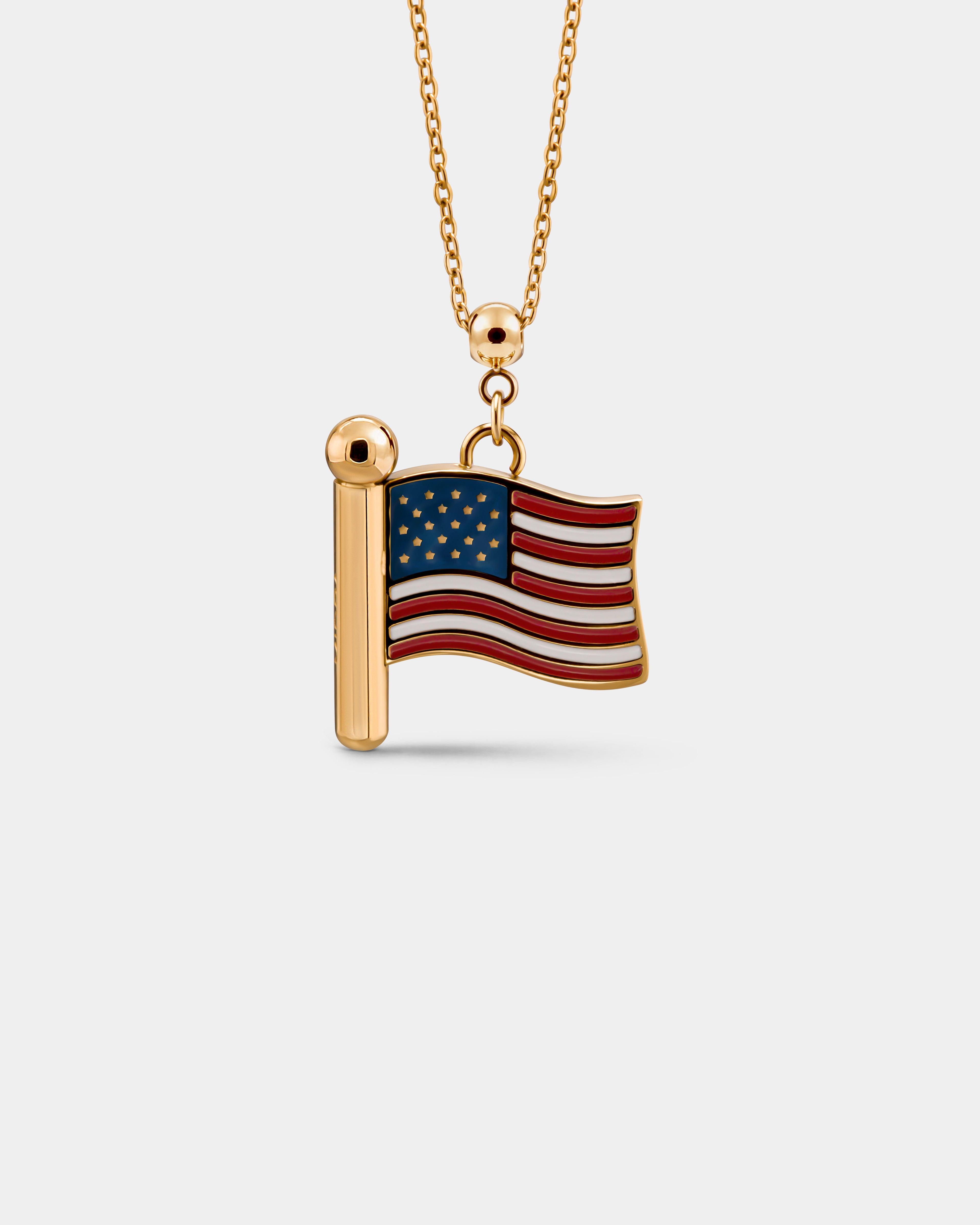 Charm Flag USA (Golden)