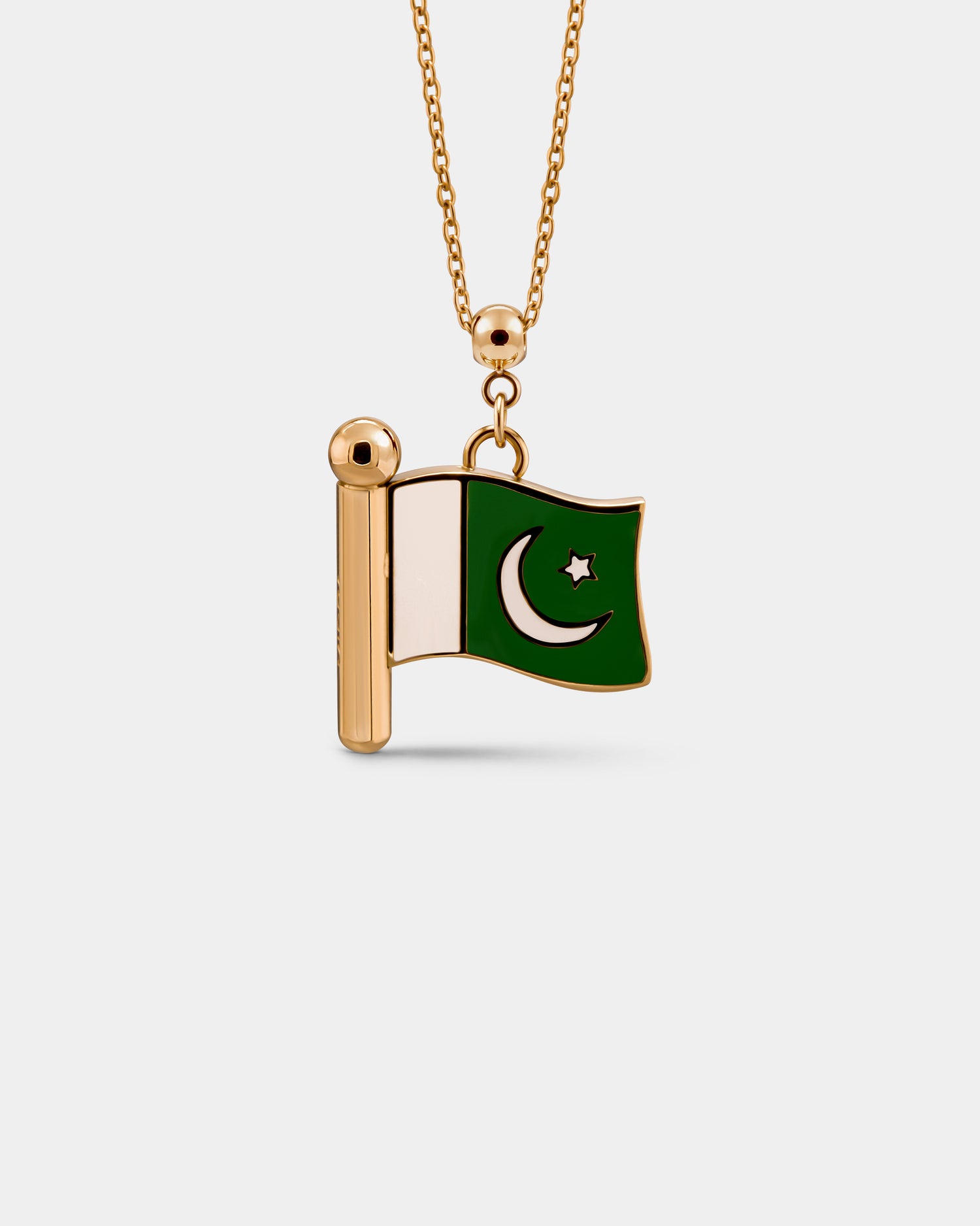 Charm flag Pakistan (Golden)