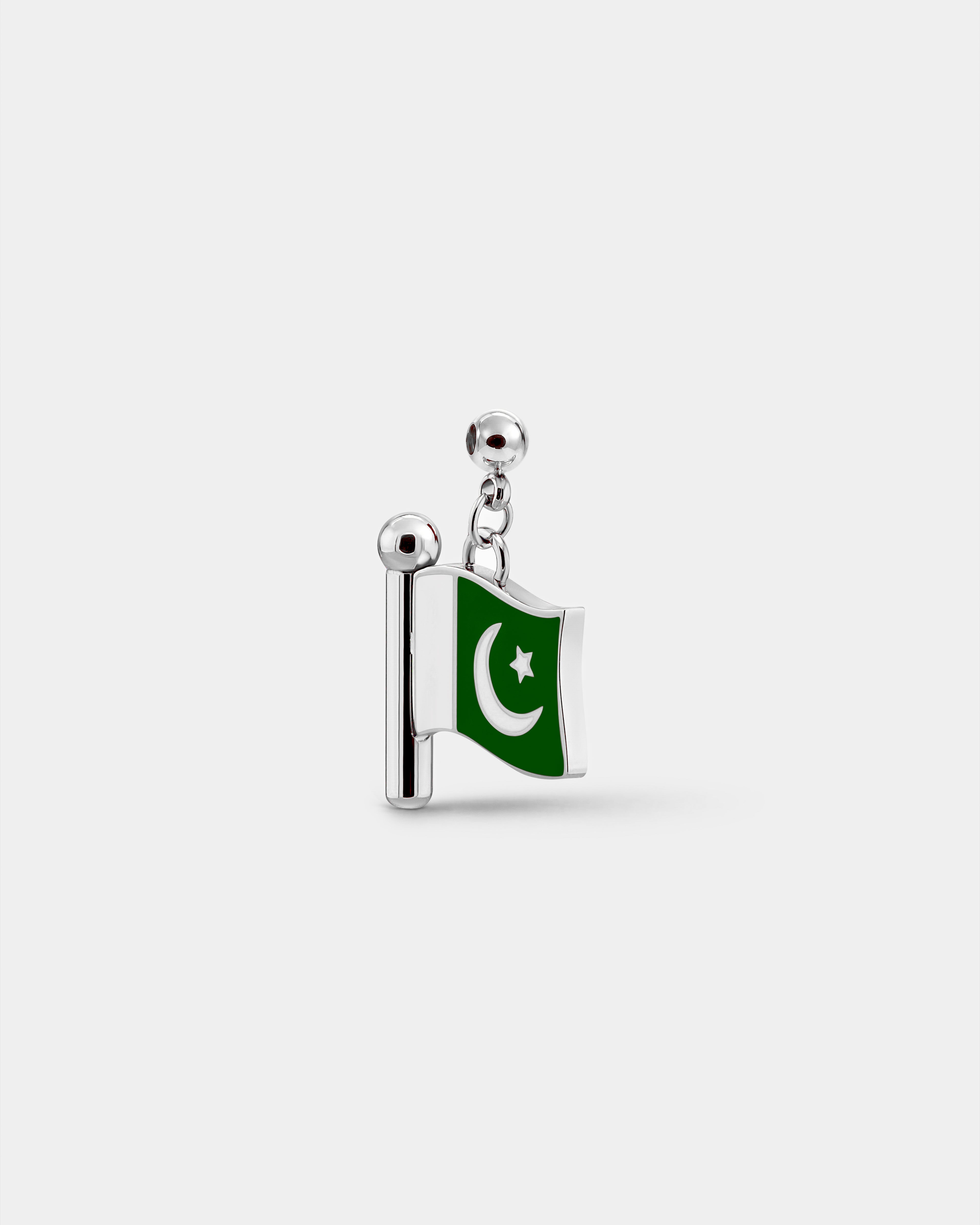 Charm Flag Pakistan (Silver)