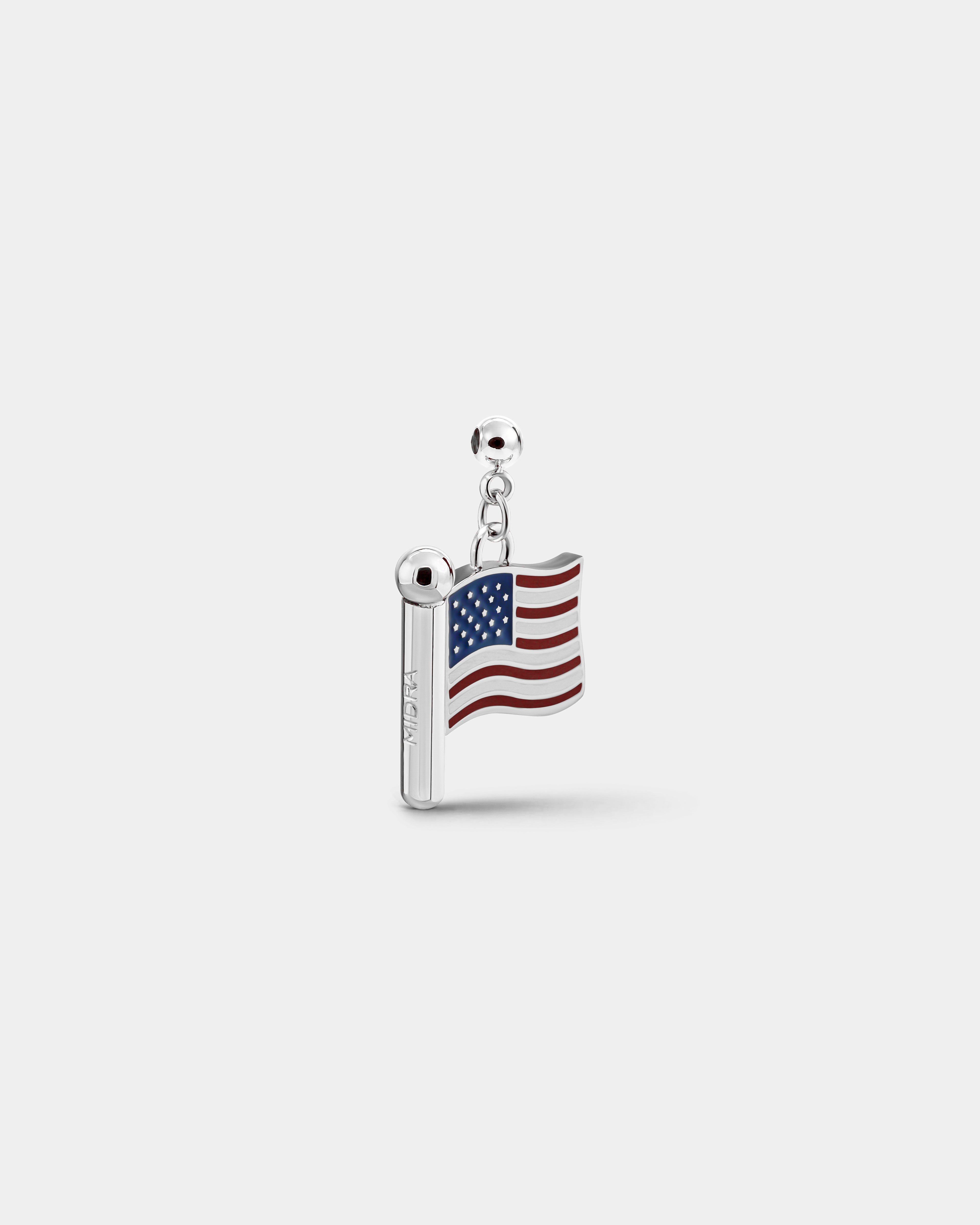 Charm Flag USA (Silver)