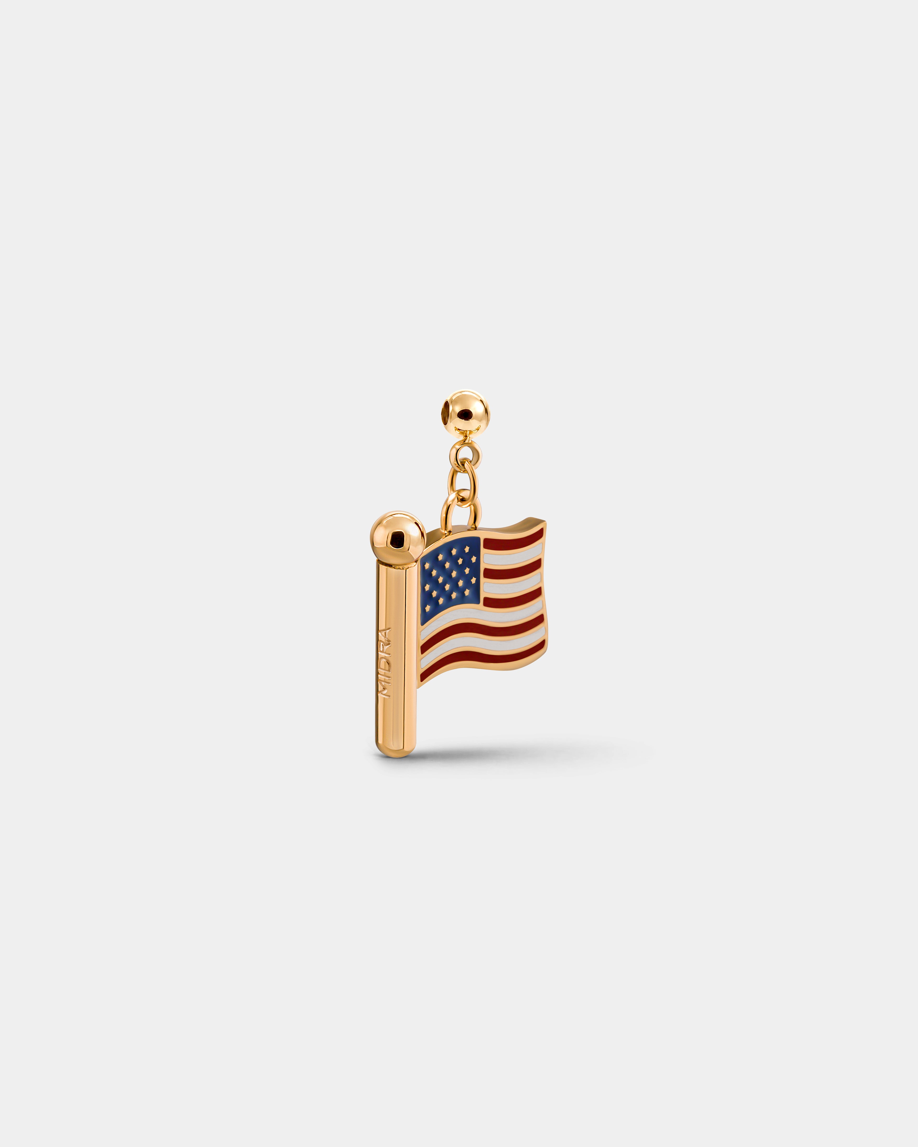 Charm Flag USA (Golden)