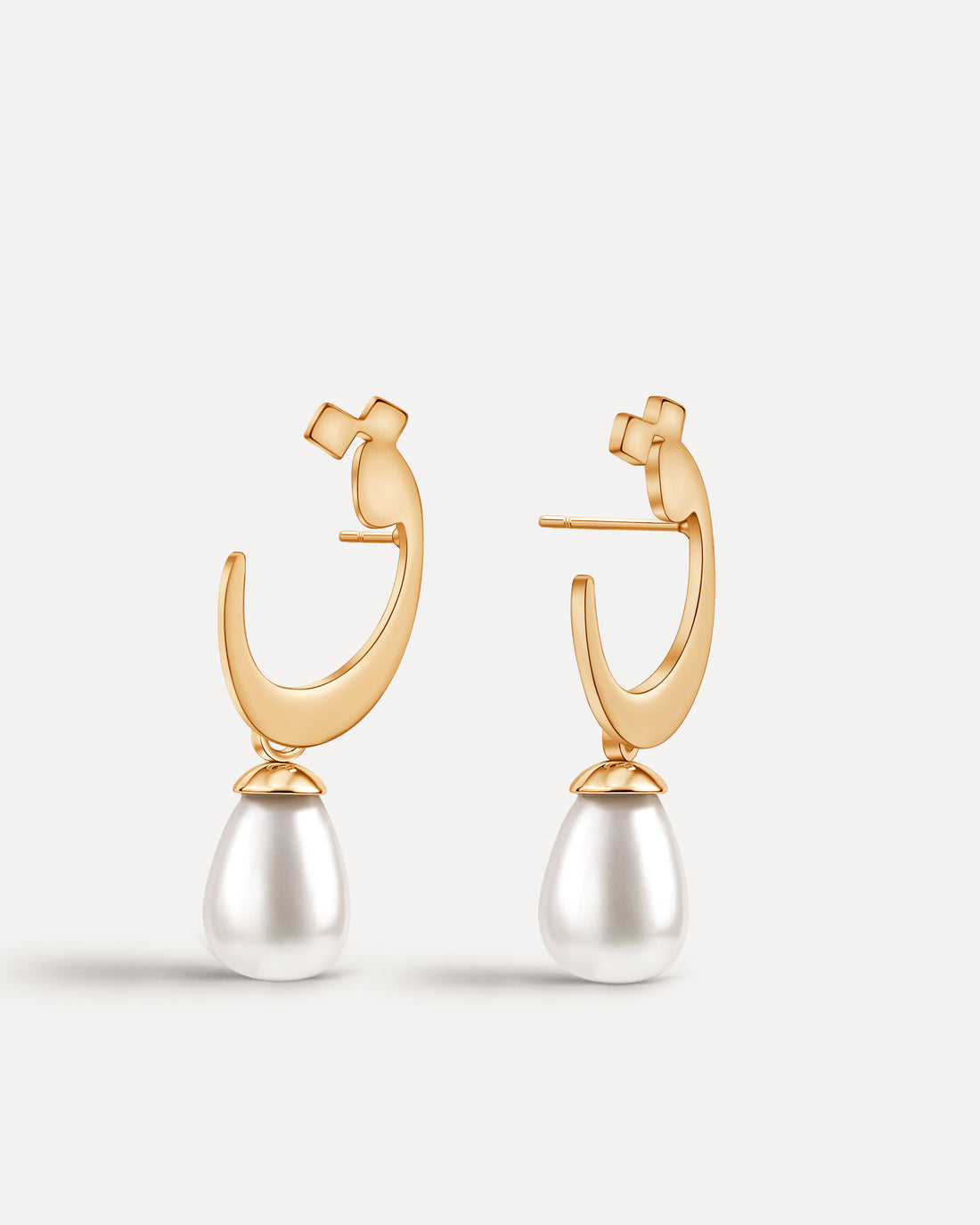 Calligraphed Initial Earrings ق