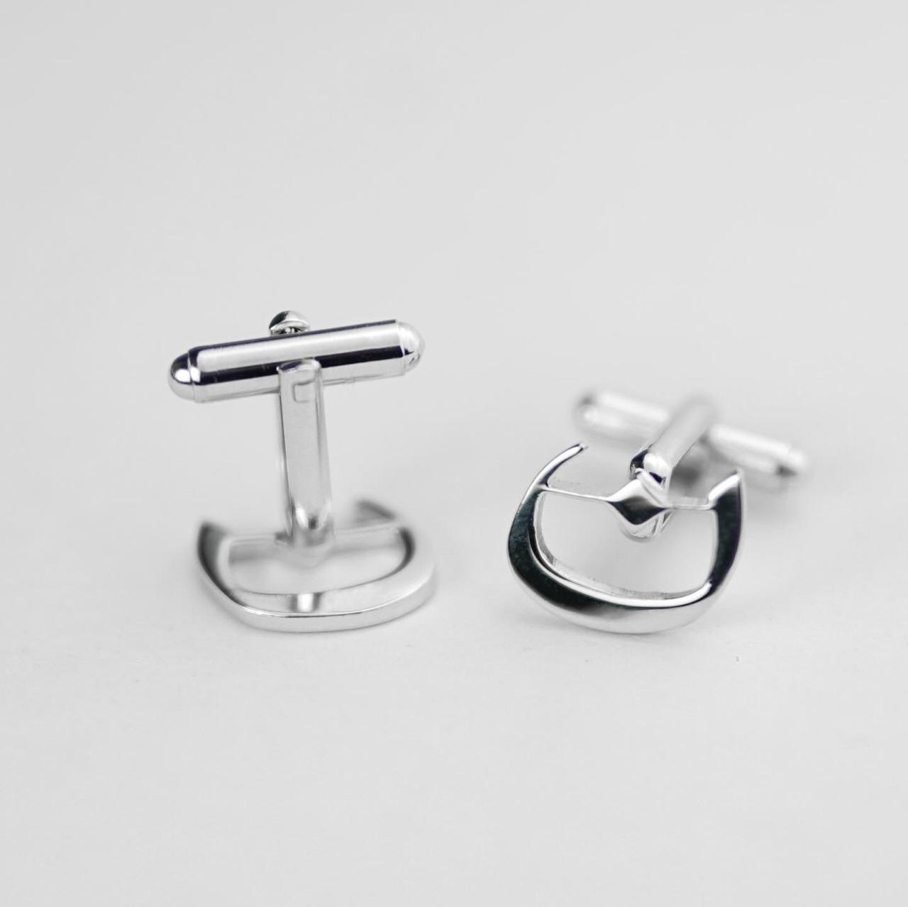 Calligraphed Arabic Initial Cufflinks